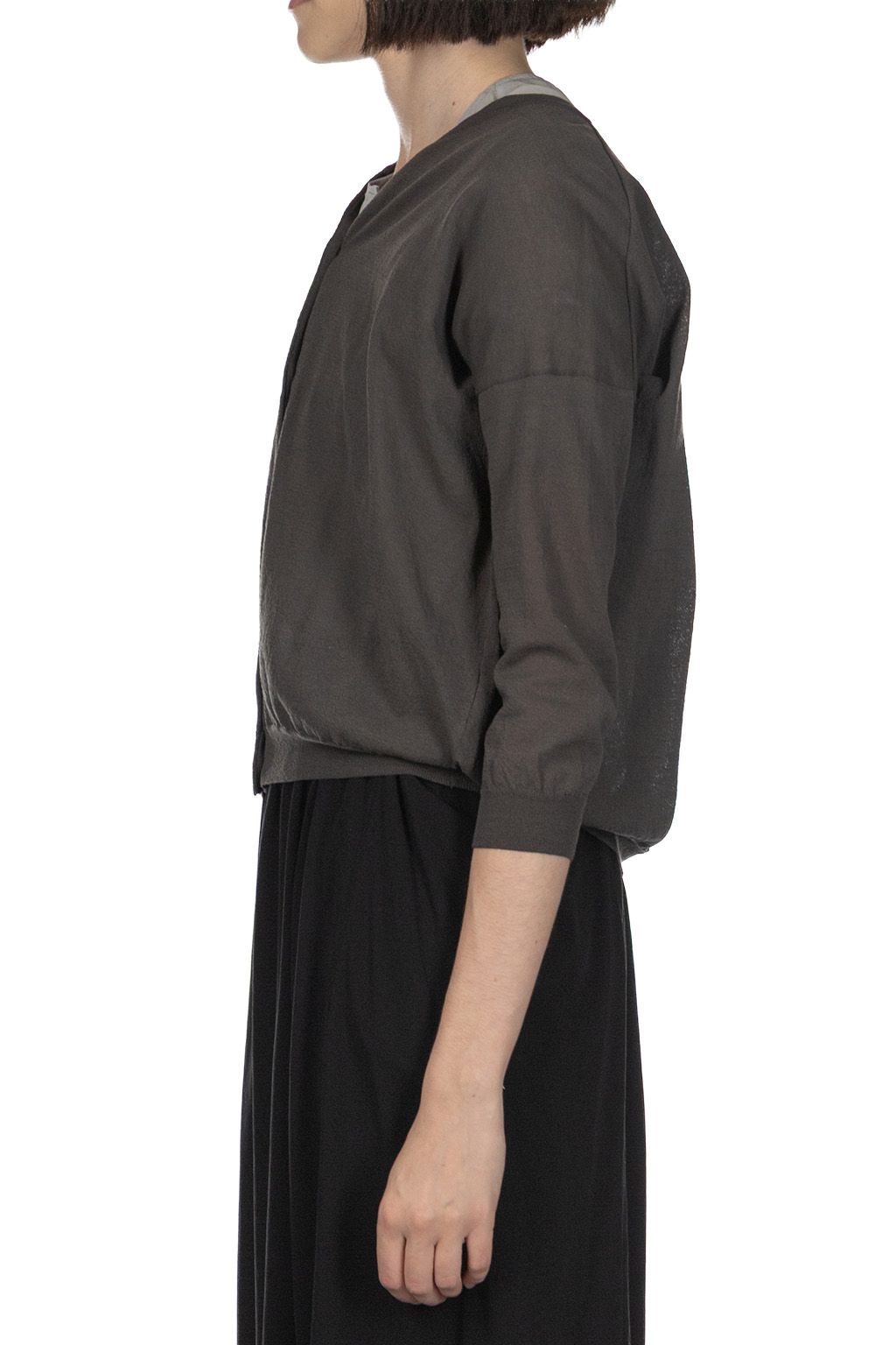 Evam Eva - Cotton Cardigan - Blue Grey