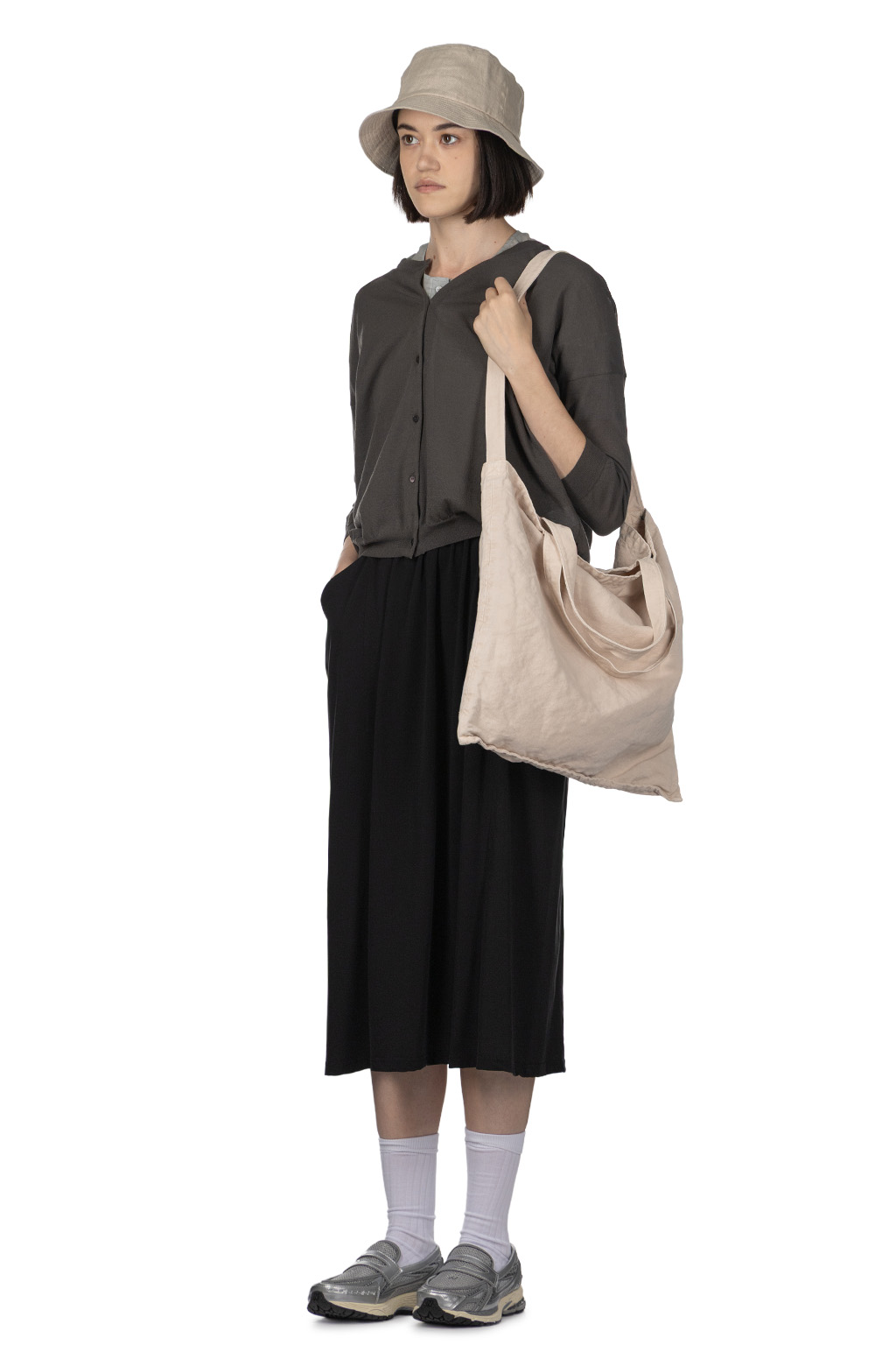 Evam Eva - Cotton Cardigan - Blue Grey