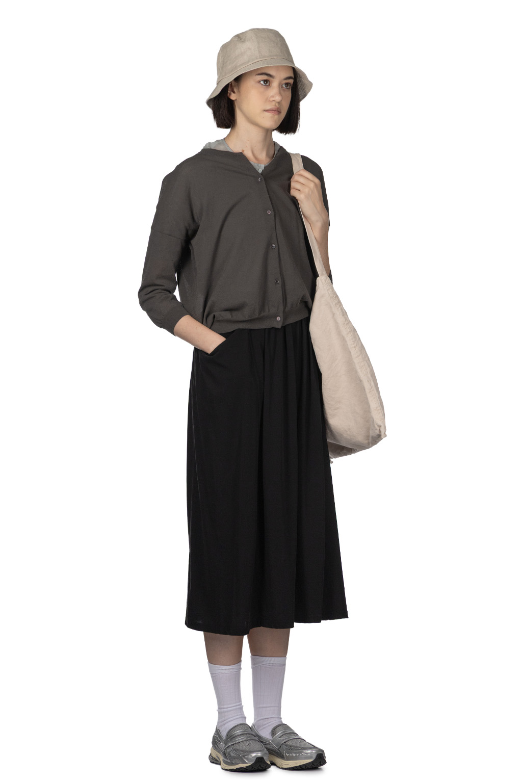 Evam Eva - Cotton Cardigan - Blue Grey
