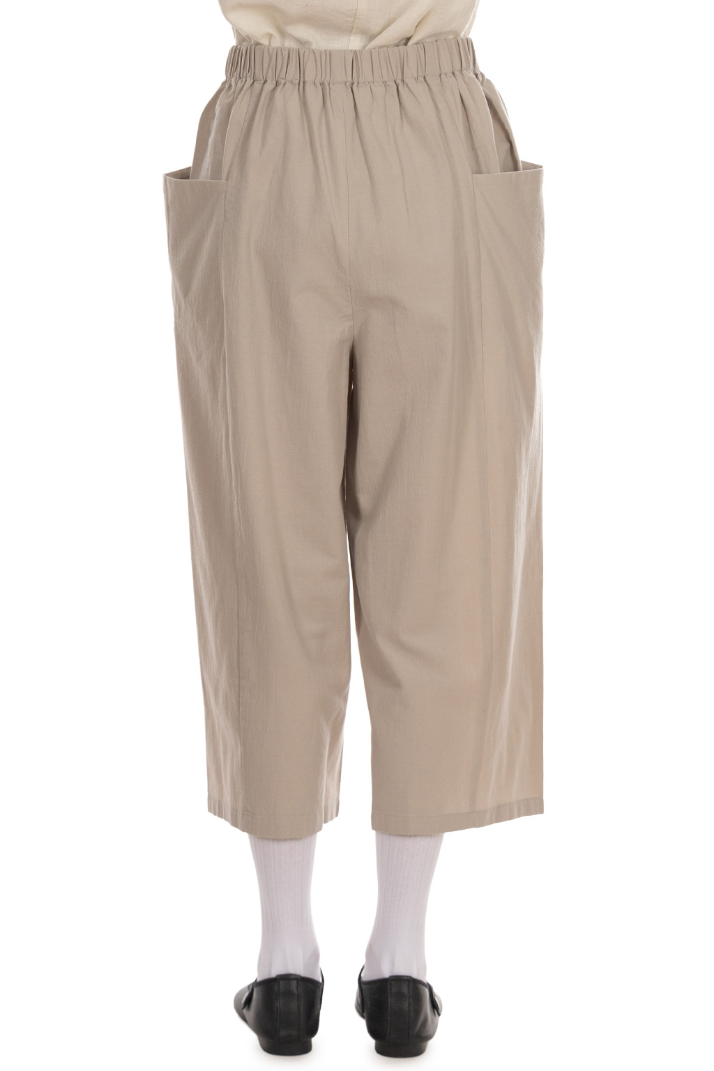 Evam Eva - Cotton Culotte Pants - Greige