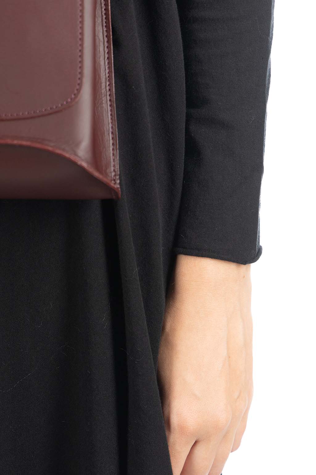 Evam Eva | Cut and Sew One-Piece-Black | Women | Blue Button