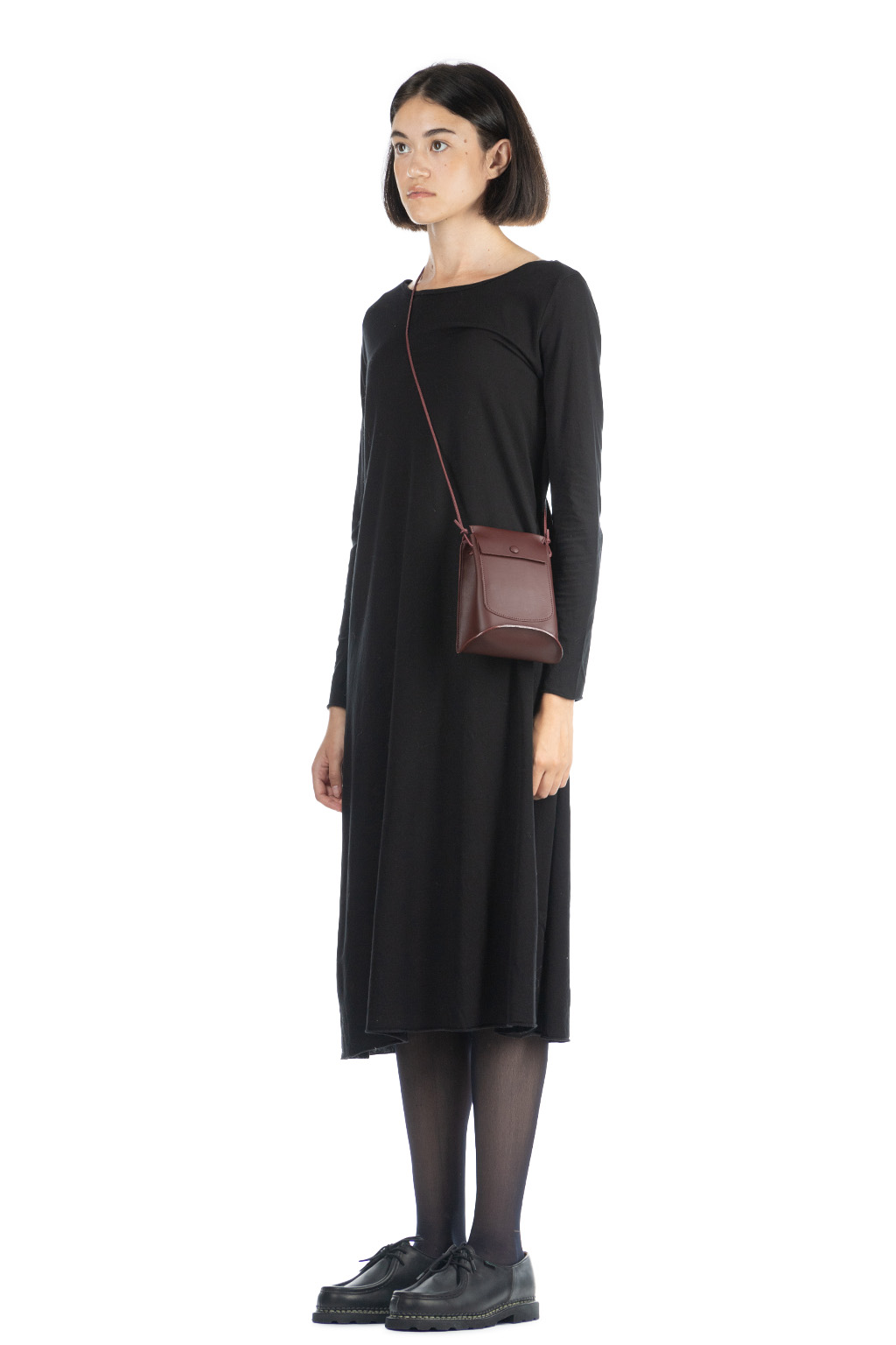 Evam Eva | Cut and Sew One-Piece-Black | Women | Blue Button