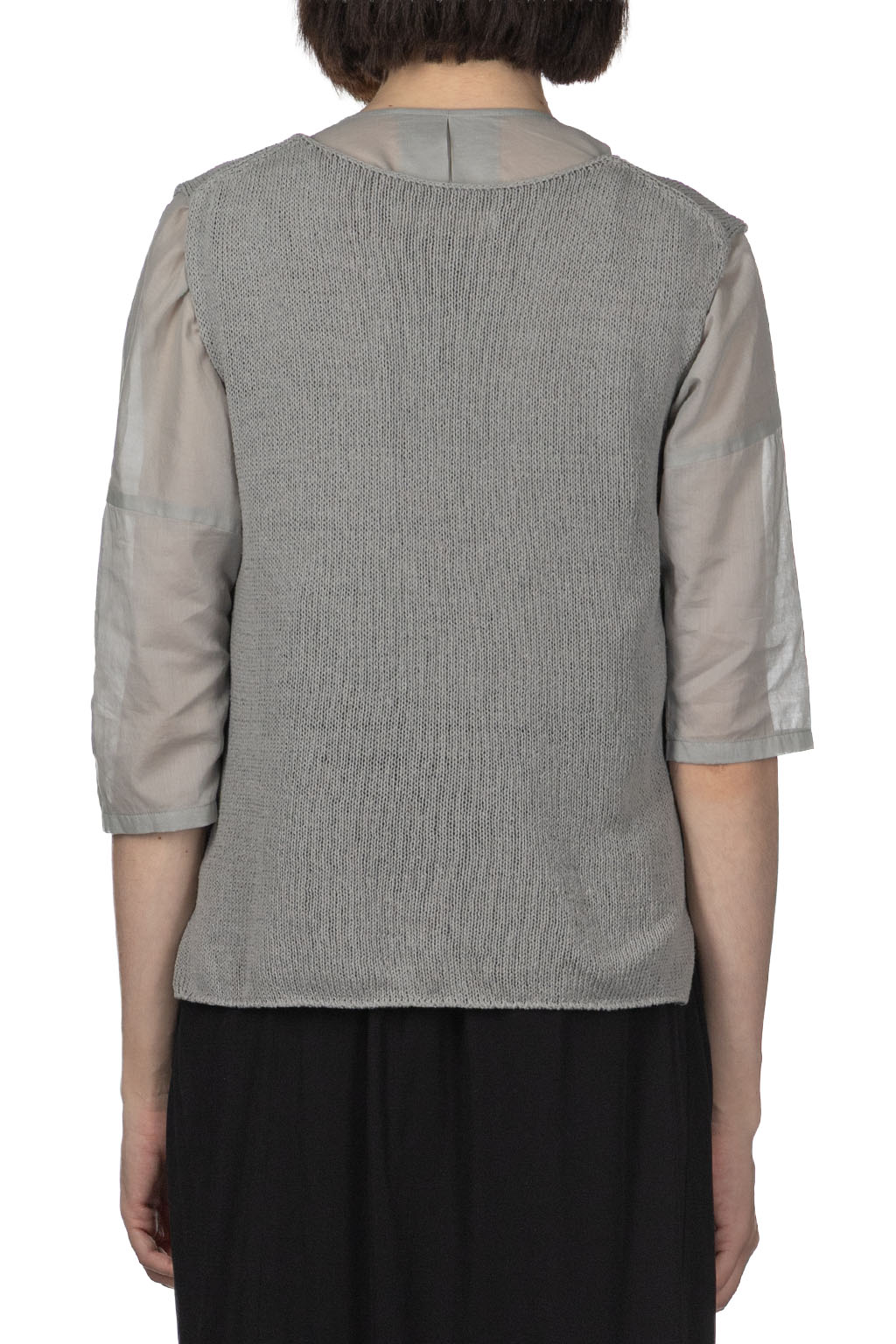 Evam Eva - Dry Silk Sleeveless - Dove Grey