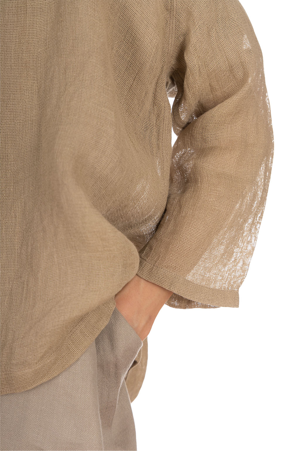Evam Eva - Linen Cardigan - Amber