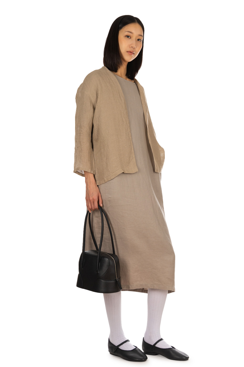 Evam Eva - Linen Cardigan - Amber