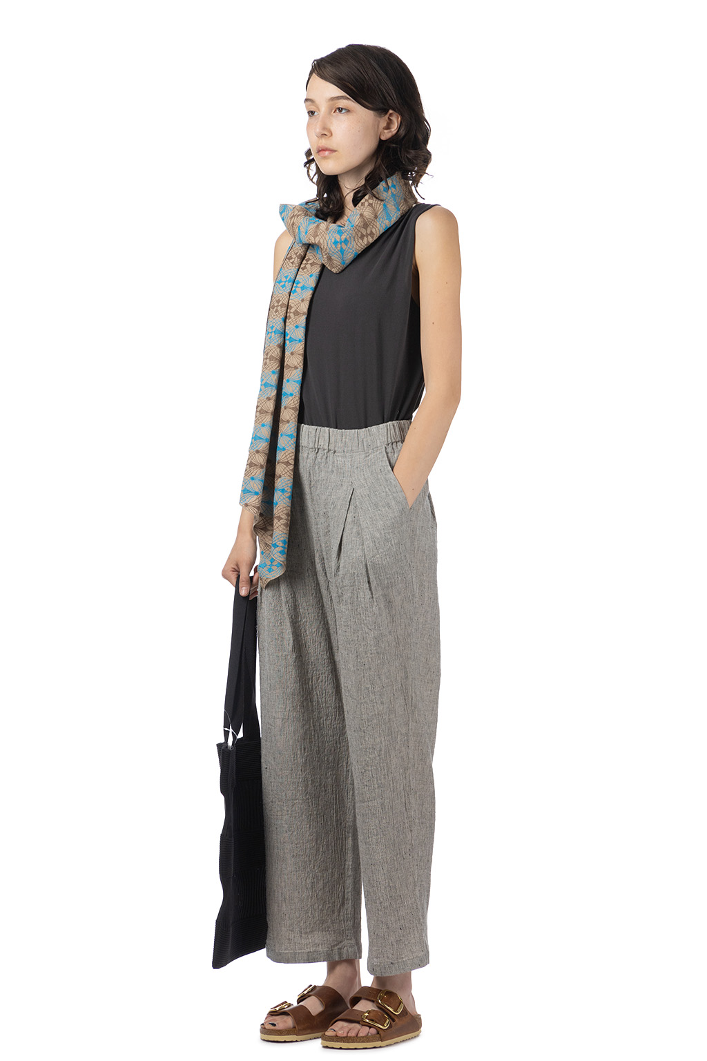 パンツ evam eva flannel cotton tuck pants e203t077) / evam eva(エヴァムエヴァ) / flannel cotton tuck