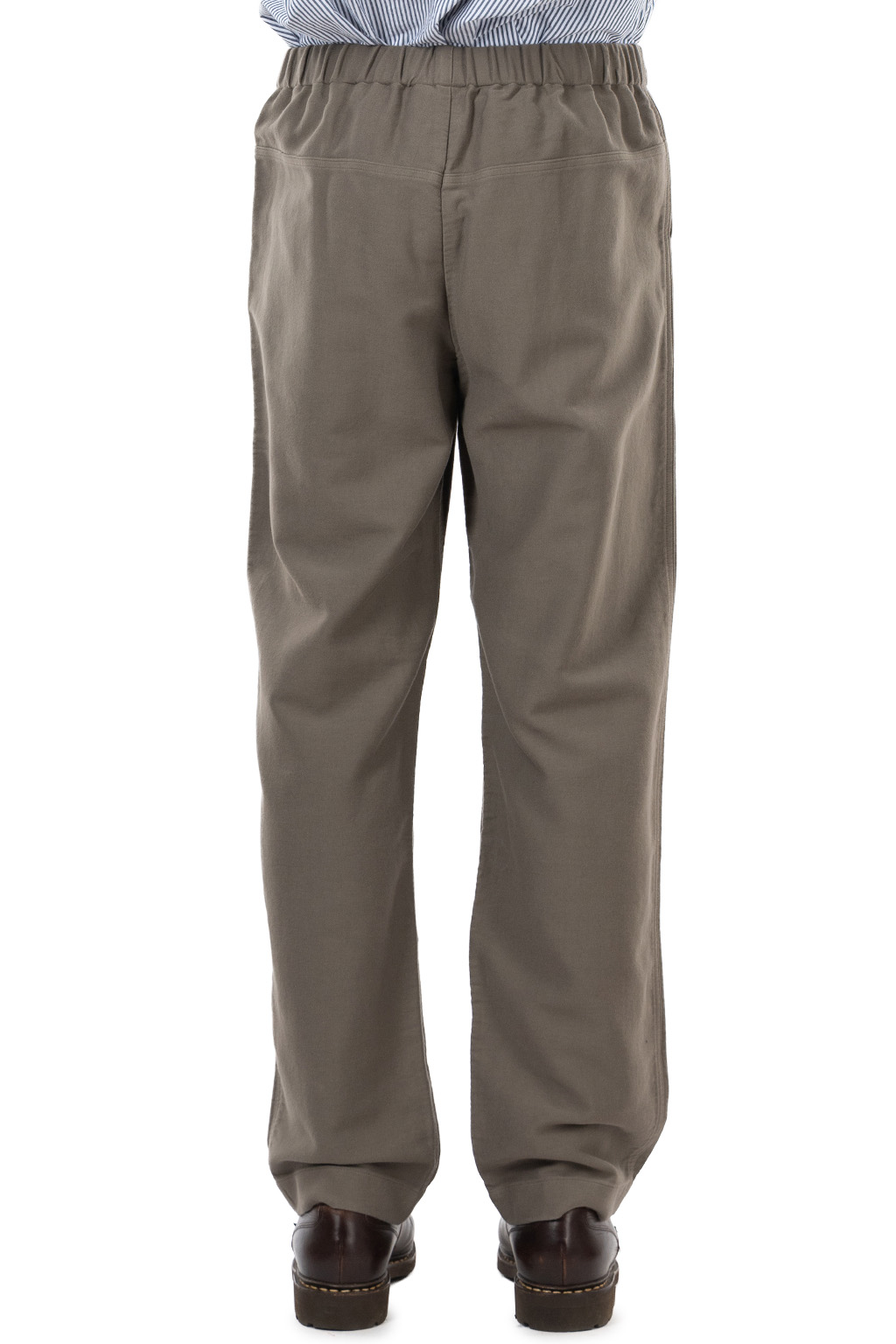 Evam Eva - Men's Brushed Cotton Wide Pants - Winter Leaf