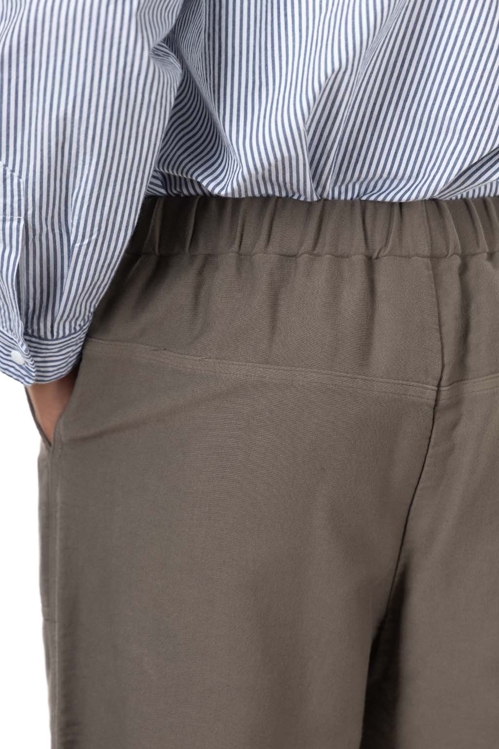 Evam Eva - Men's Brushed Cotton Wide Pants - Winter Leaf