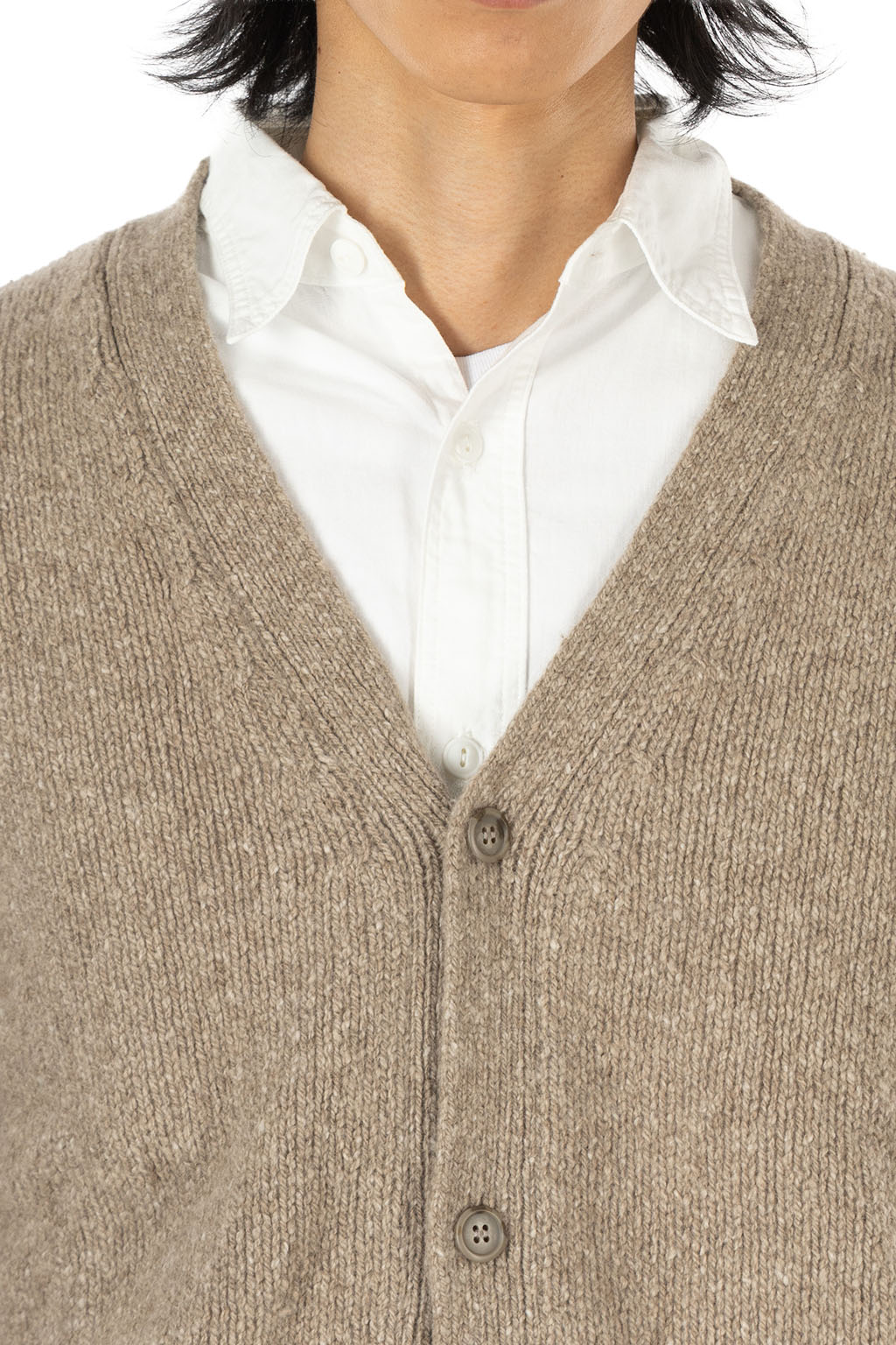 Evam Eva - Men's Cashmere Cardigan - Mocha