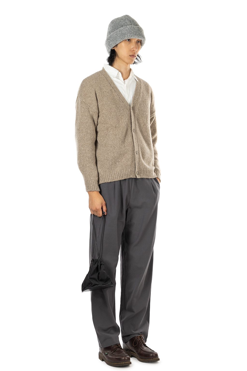 Evam Eva - Men's Cashmere Cardigan - Mocha
