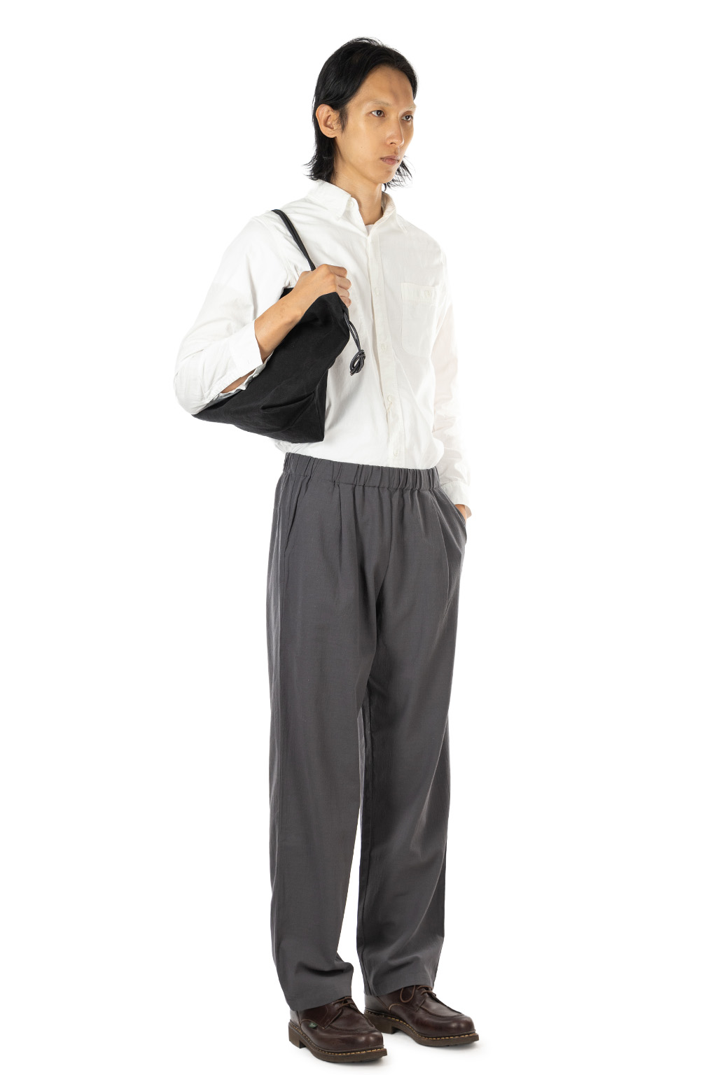 Evam Eva - Cotton Wide Pants - Stone Grey