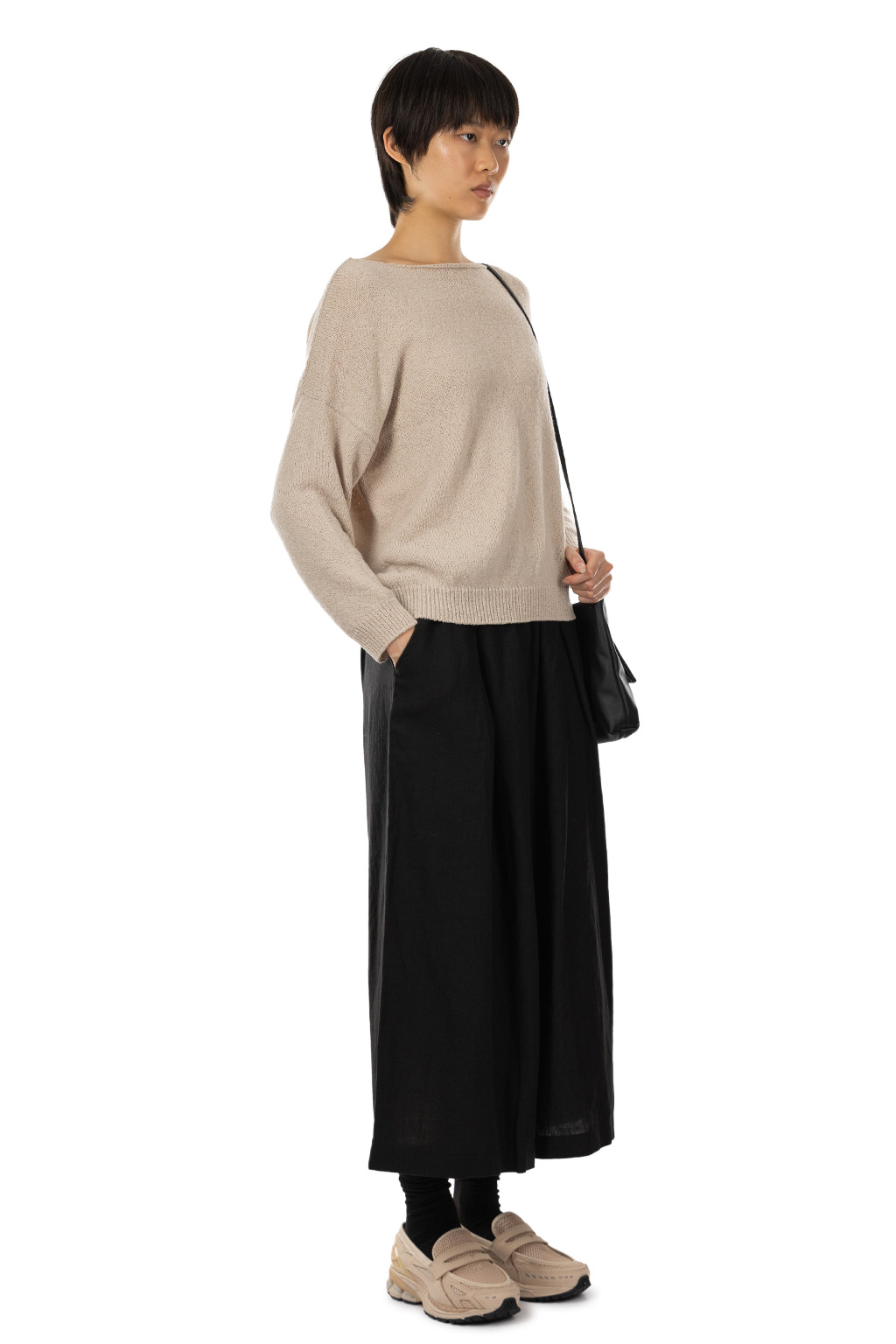 Evam Eva - Wool Lily Boat Neck Pullover - Ecru