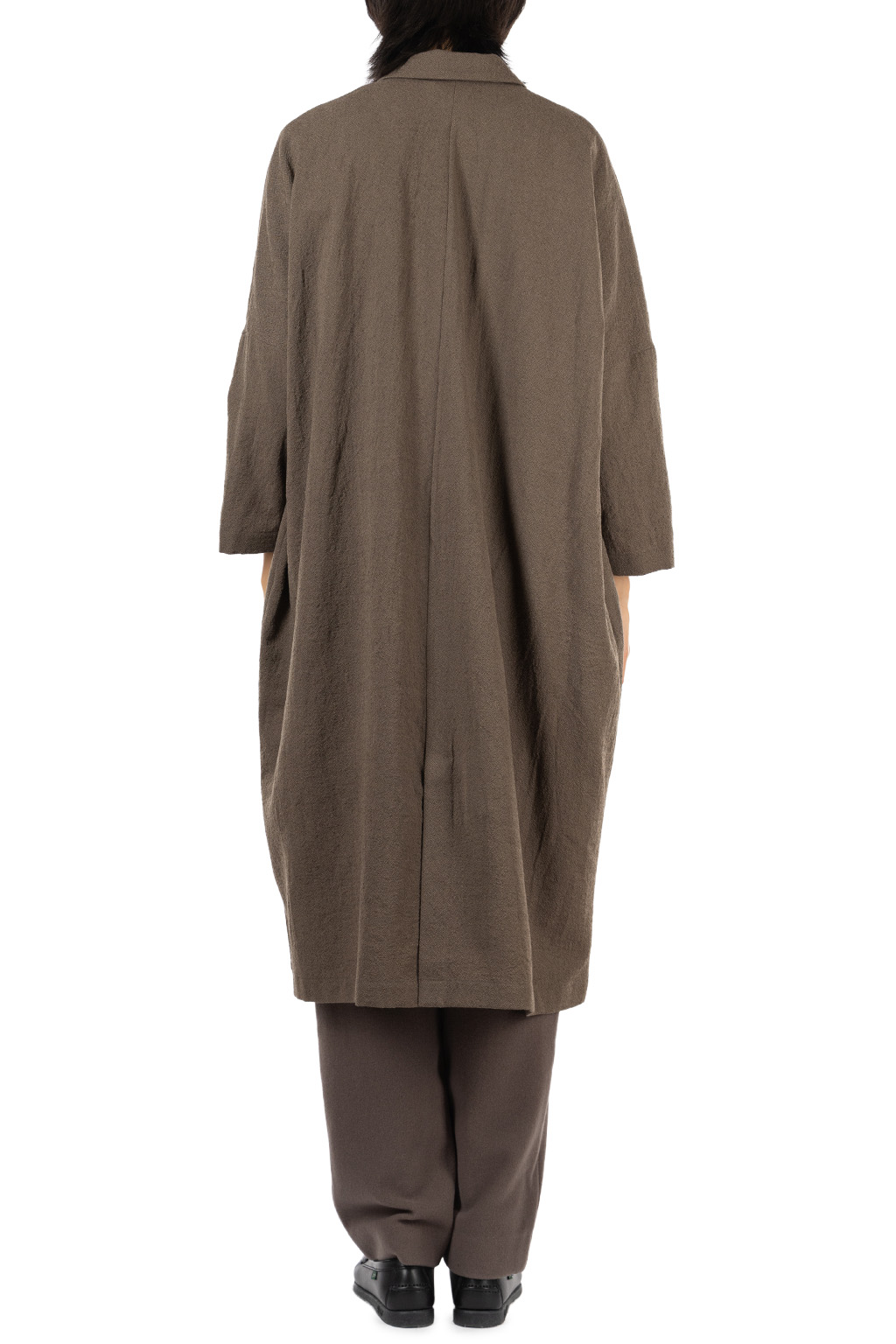 Evam Eva - Wool Long Jacket - Brown