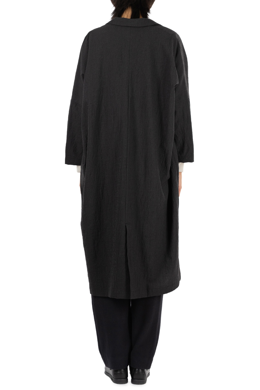 Evam Eva - Wool Long Jacket - Sumi