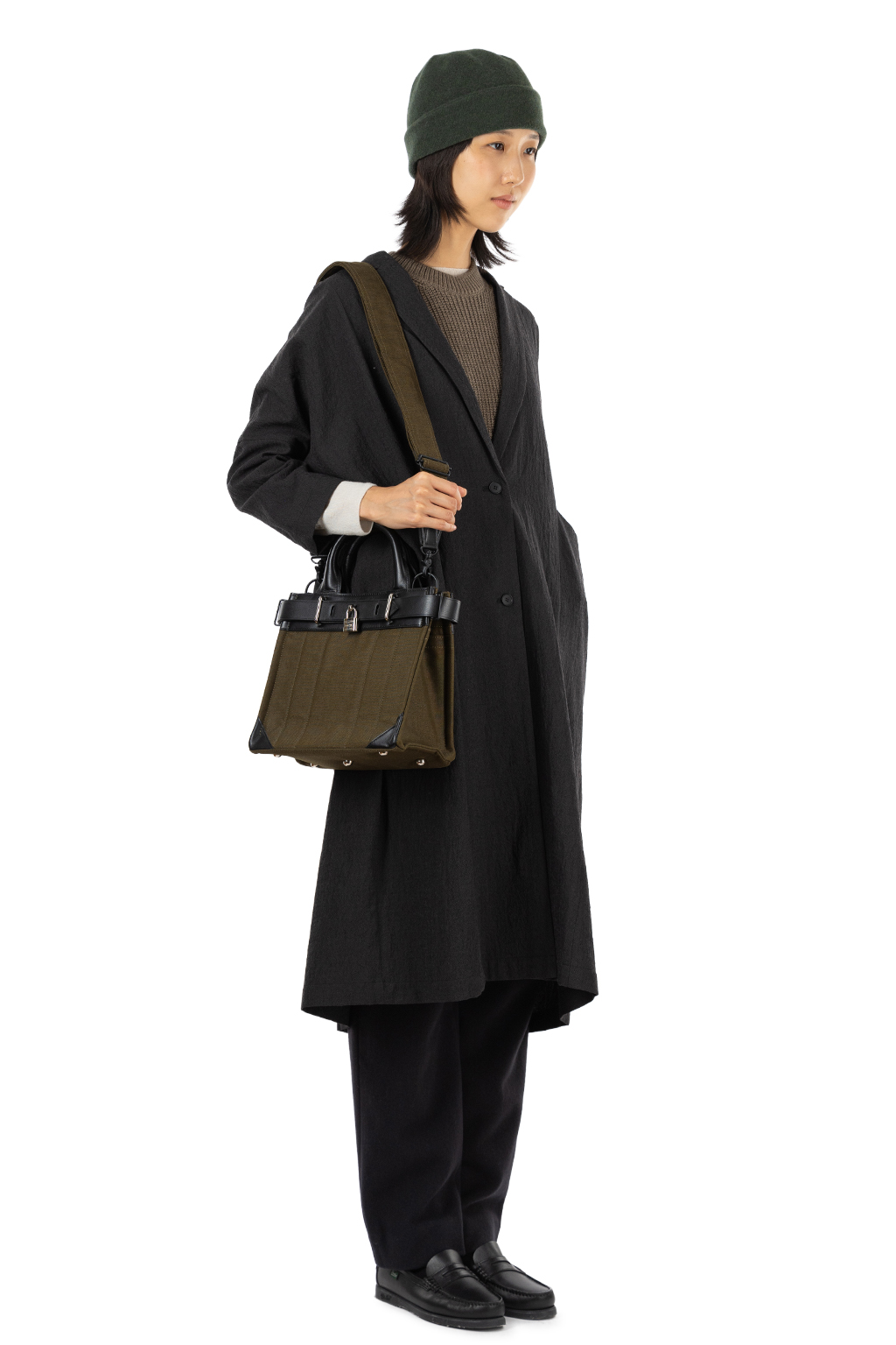 Evam Eva - Wool Long Jacket - Sumi