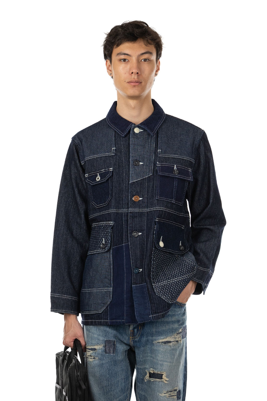 FDMTL - Coverall Jacket Rinse - Indigo