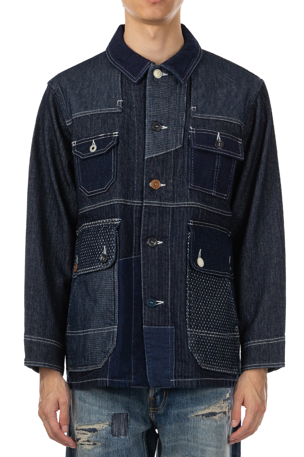 FDMTL - Coverall Jacket Rinse - Indigo