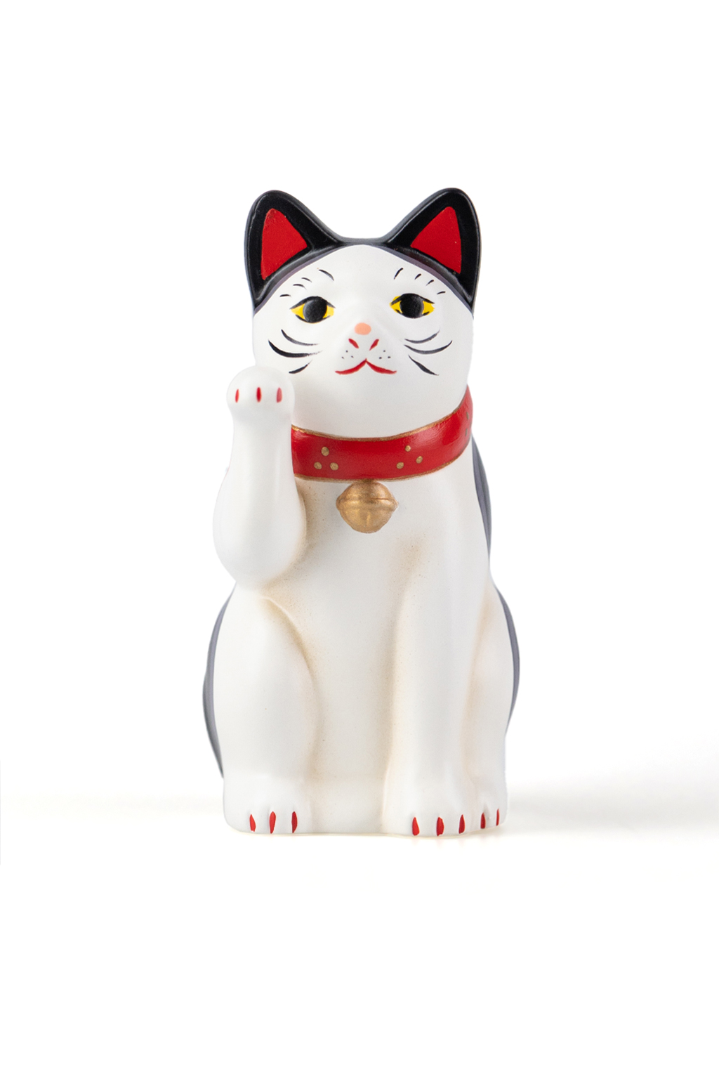 Fukumaneki Carico Lucky Cat 9cm - White