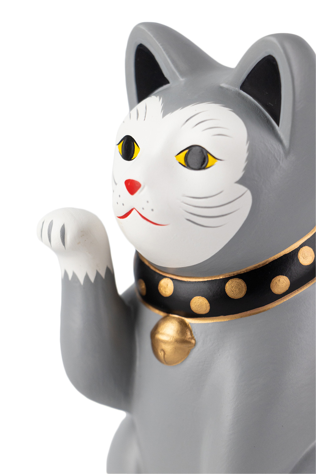 Fukumaneki Grey Lucky Cat 15.5cm