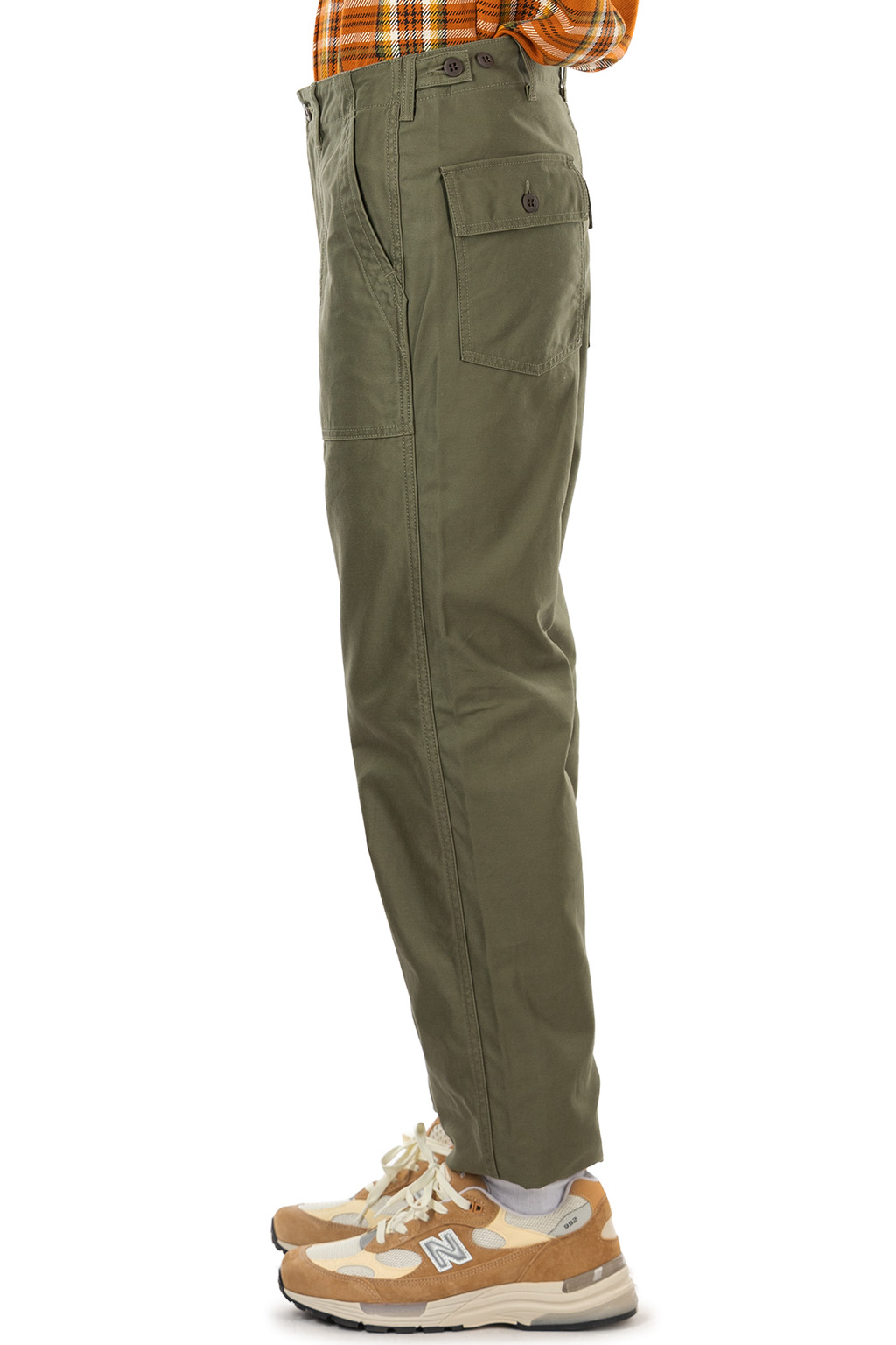 Iron Heart - 10oz Back Sateen Baker Pants - Army Green