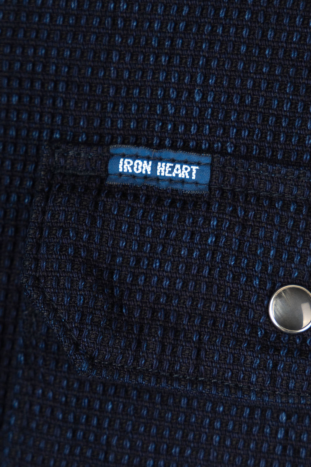 Iron Heart - 10oz Dobby Cloth Short Sleeve Mechanic Shirt - Indigo