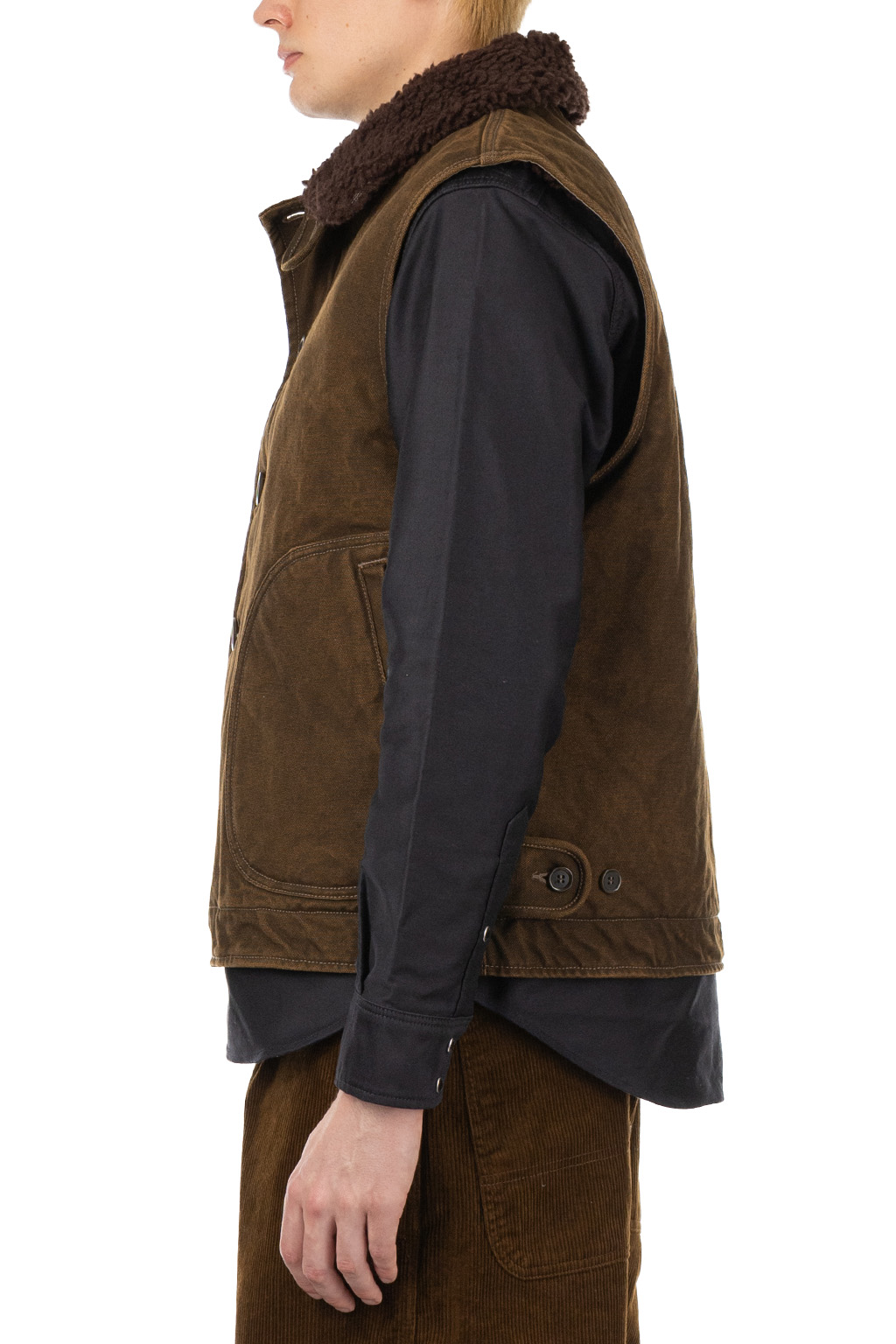 Iron Heart - IHV-51-BRN 12oz Duck N1 Deck Vest - Brown