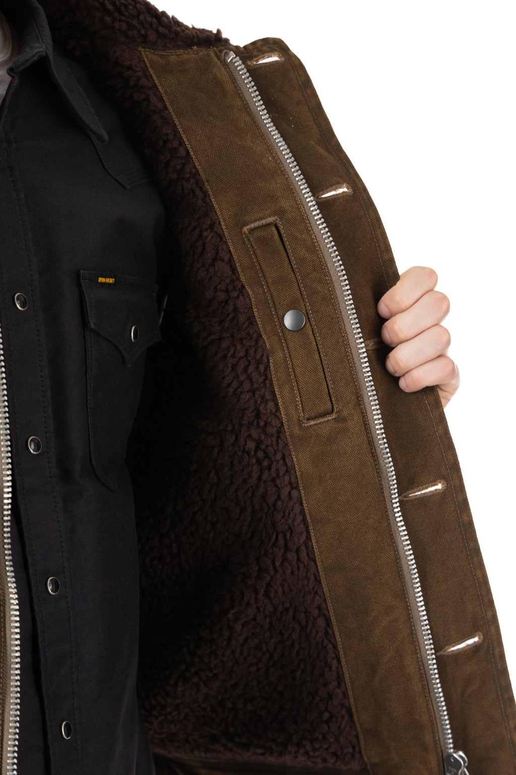 Iron Heart - IHV-51-BRN 12oz Duck N1 Deck Vest - Brown