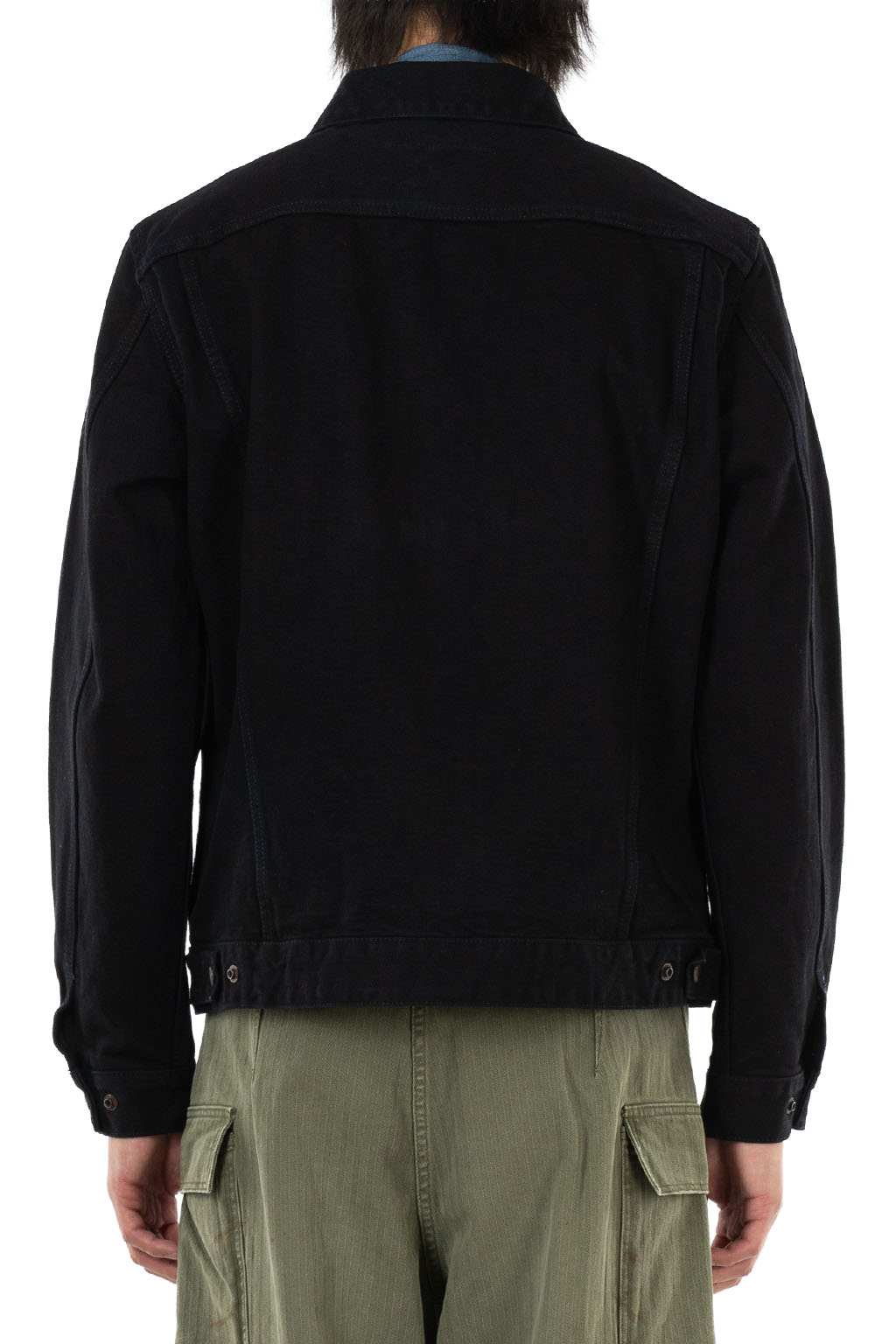 Iron Heart - 14oz Broken Twill Selvedge Denim Work Jacket - Indigo Black