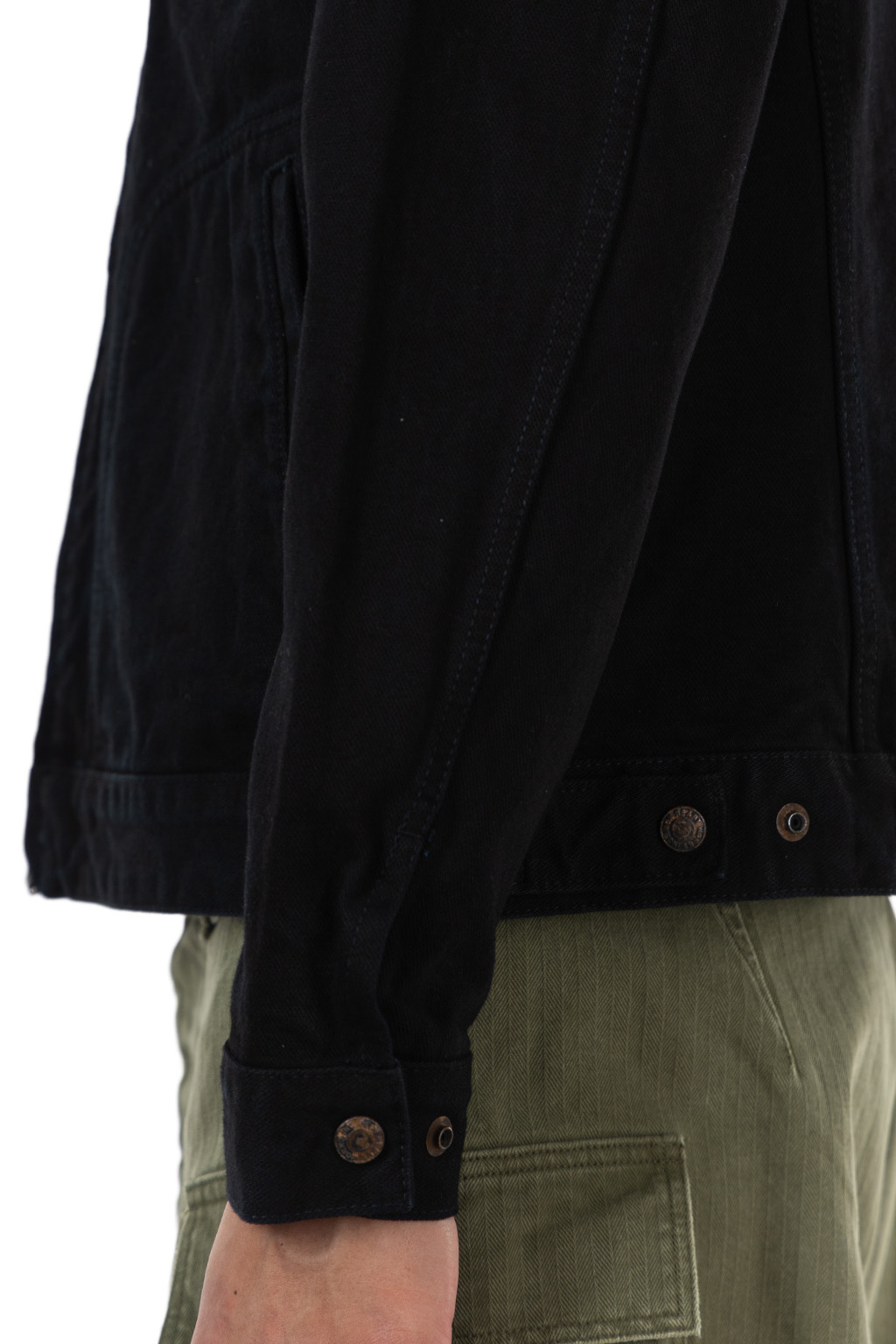 Iron Heart - 14oz Broken Twill Selvedge Denim Work Jacket - Indigo Black