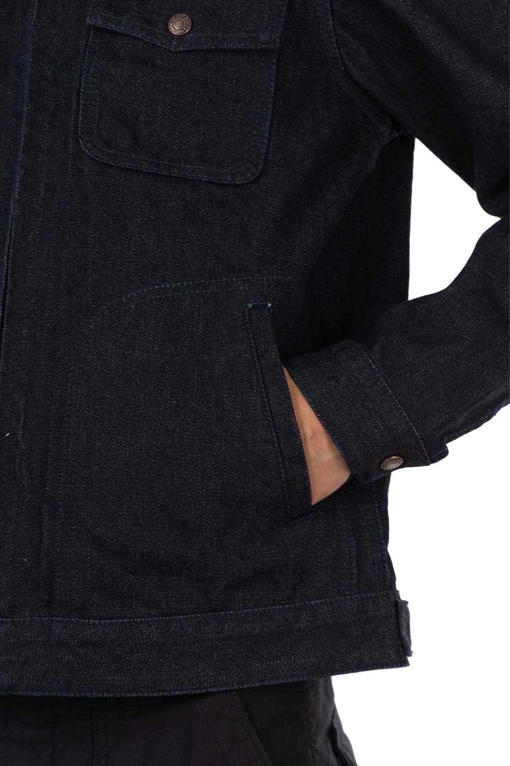 Iron Heart - 14oz Broken Twill Selvedge Denim Work Jacket - Indigo