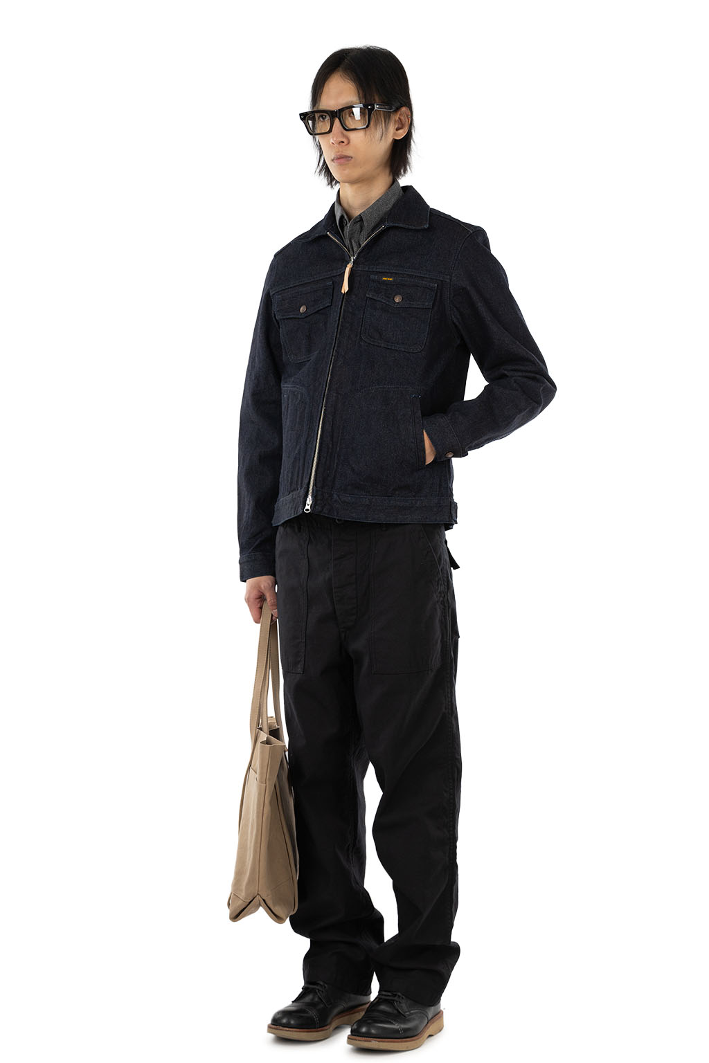 Iron Heart - 14oz Broken Twill Selvedge Denim Work Jacket - Indigo