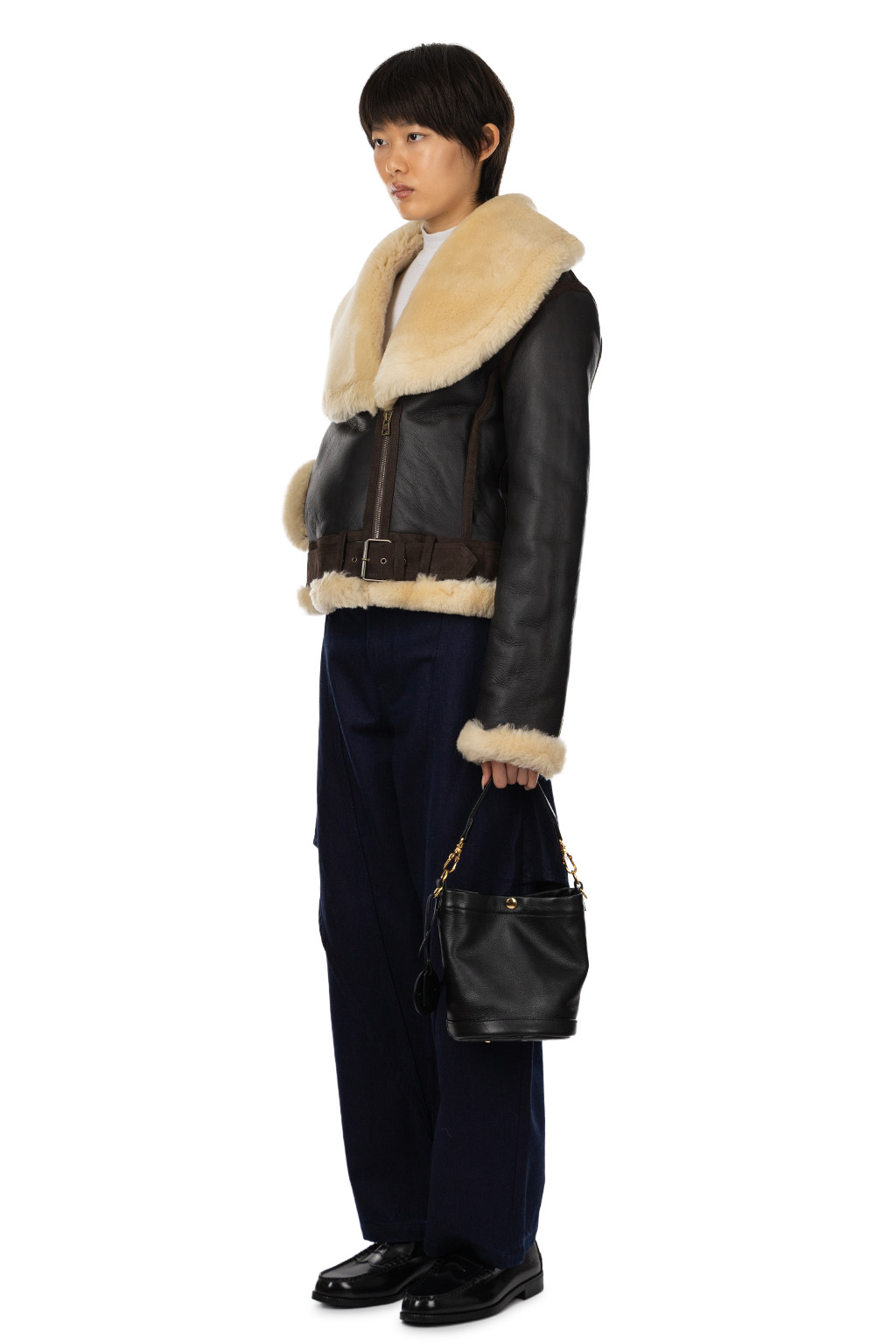 JW Anderson - Aviator Jacket - Dark Brown