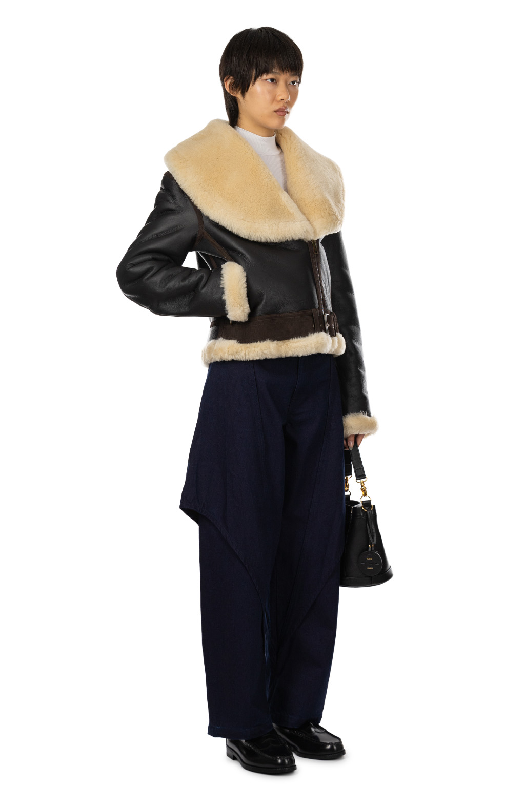 JW Anderson - Aviator Jacket - Dark Brown