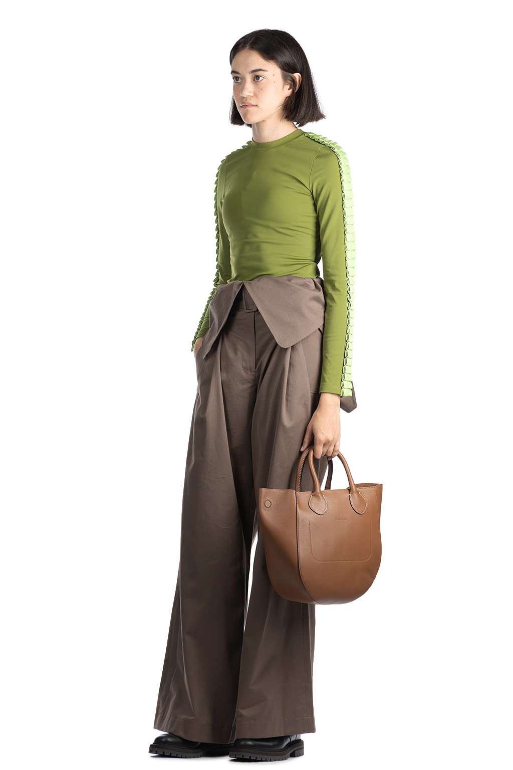 JW Anderson - Fold Over Trench Trousers - Smoke