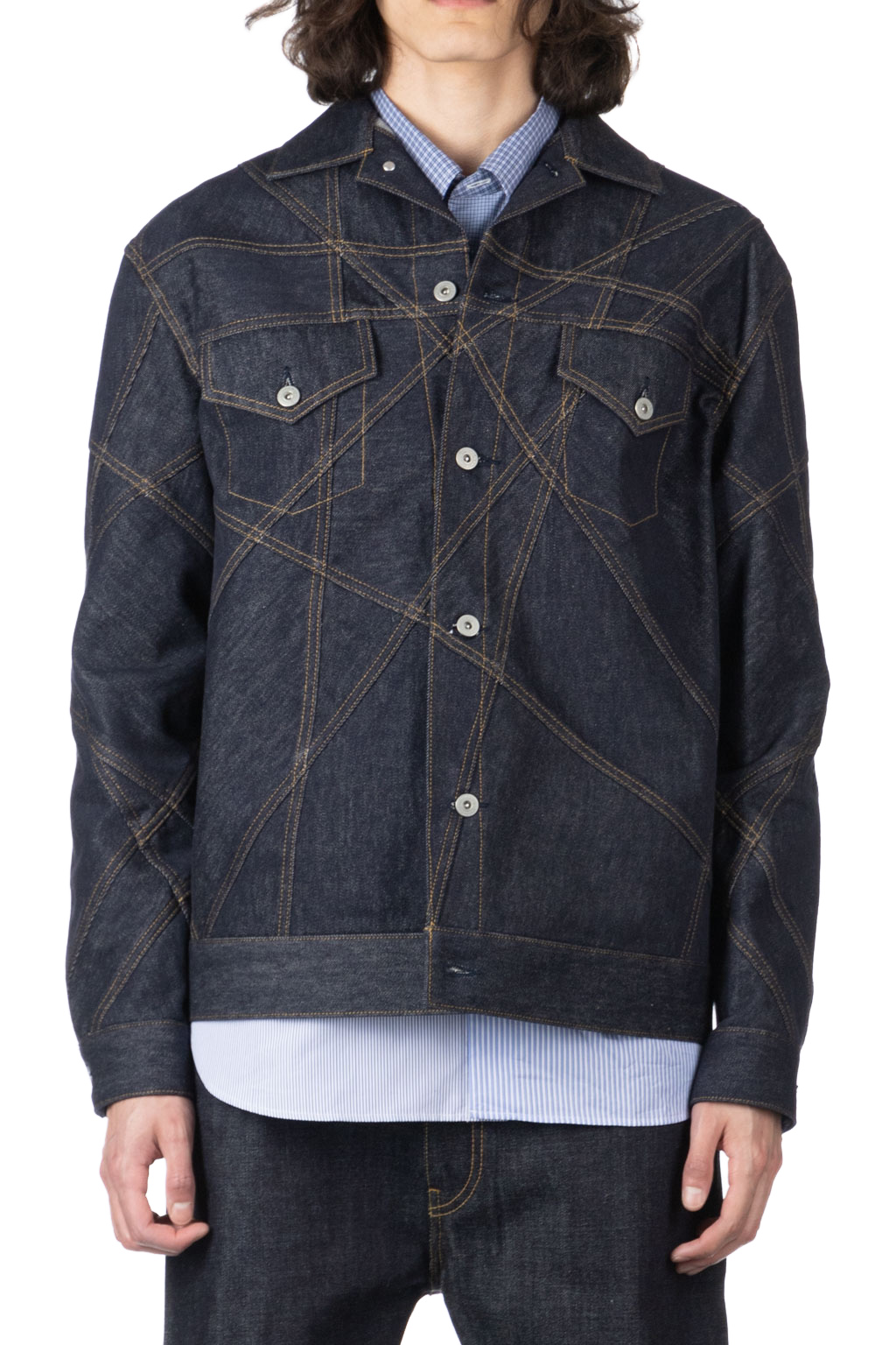 Junya Watanabe MAN | Denim Jacket | Men | Blue Button Shop