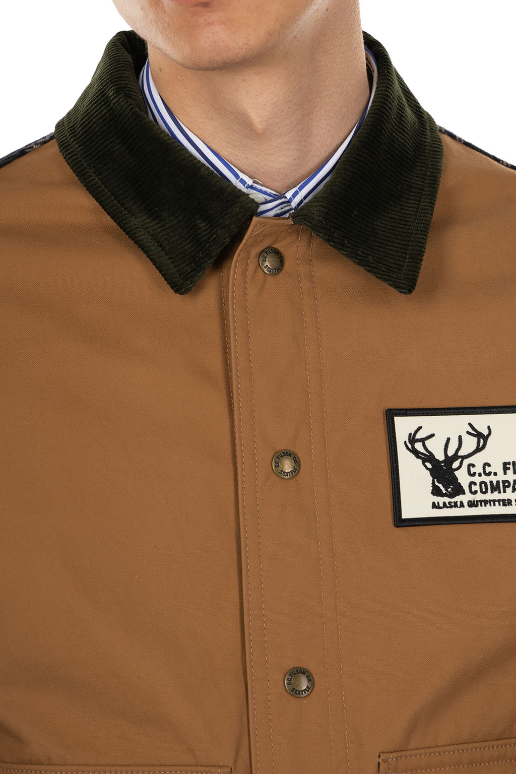 Junya Watanabe MAN - FILSON W Name Jacket - Beige x Navy Green