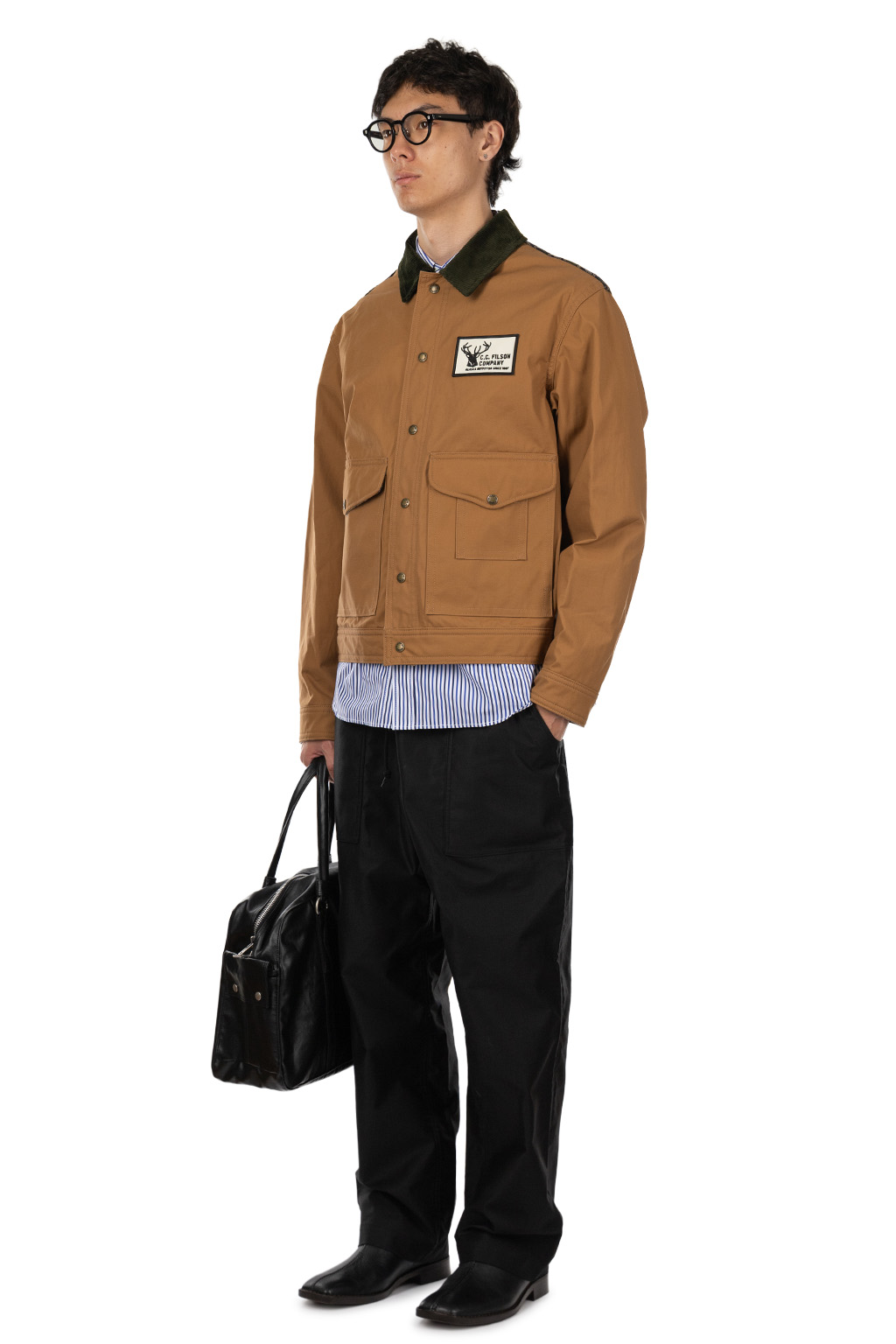 Junya Watanabe MAN - FILSON W Name Jacket - Beige x Navy Green