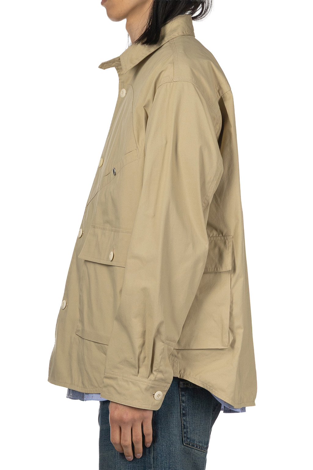 Junya Watanabe MAN - Junya Watanabe Button-Up Pocket LS Shirt - Beige