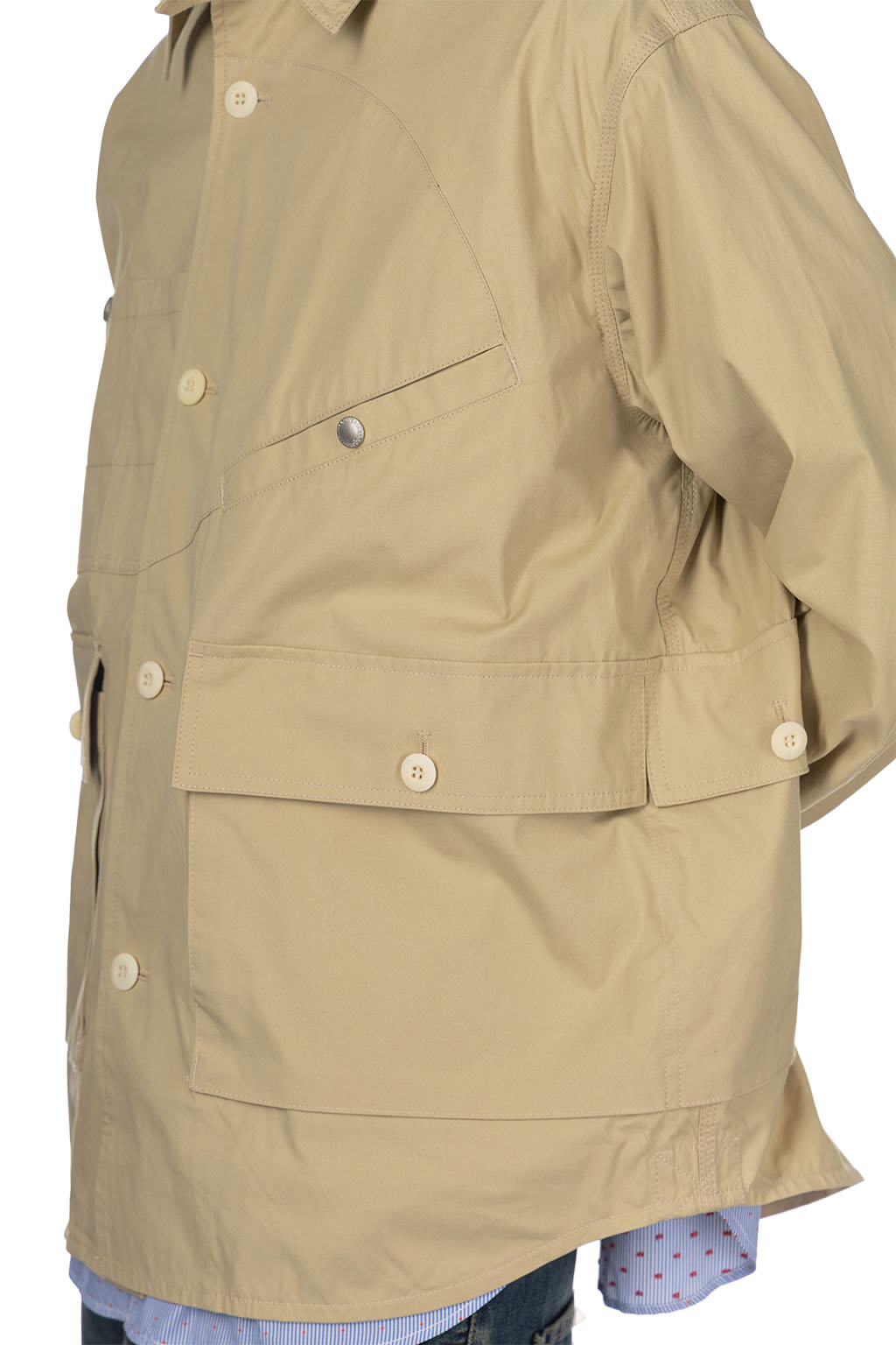 Junya Watanabe MAN - Junya Watanabe Button-Up Pocket LS Shirt - Beige