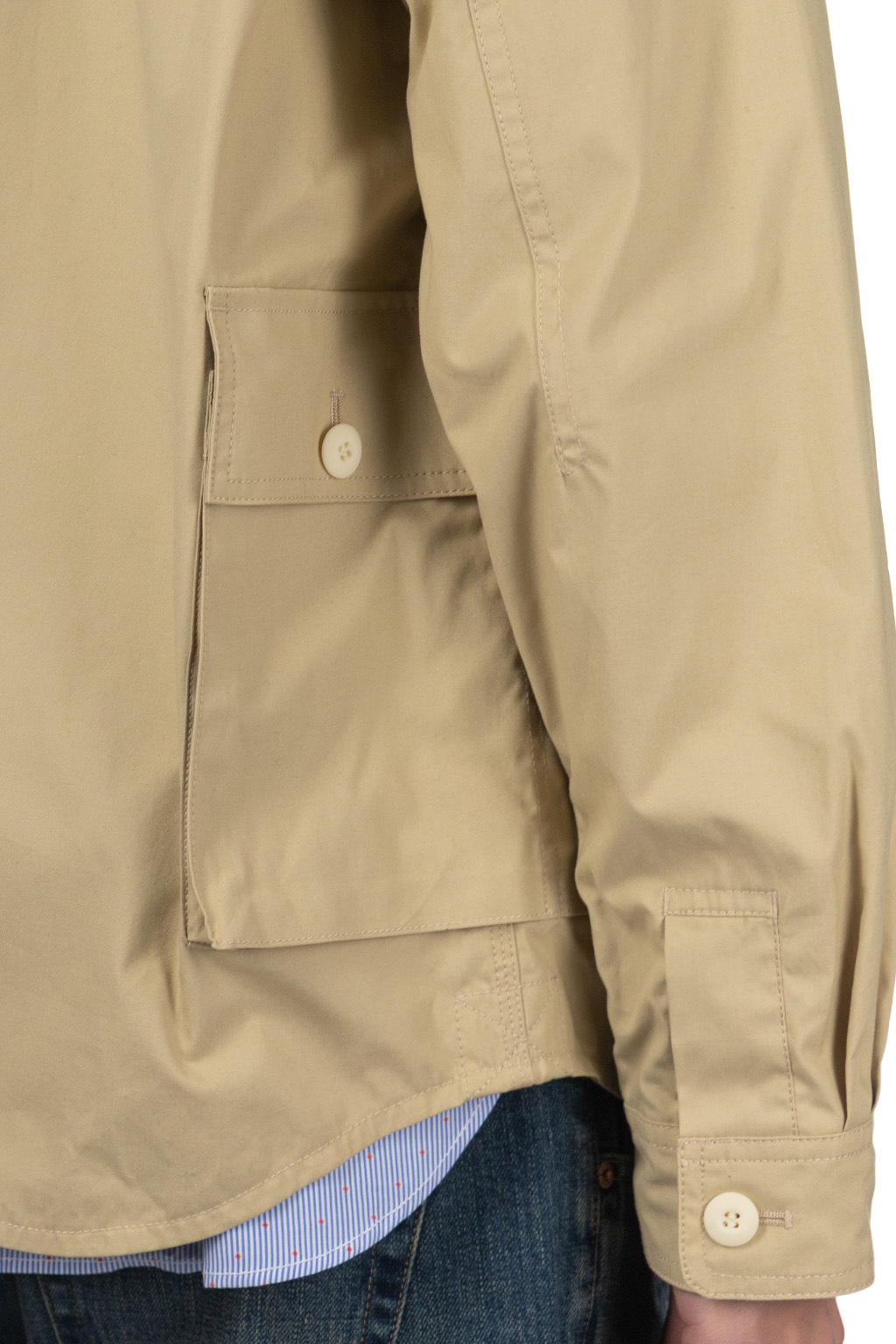 Junya Watanabe MAN - Junya Watanabe Button-Up Pocket LS Shirt - Beige
