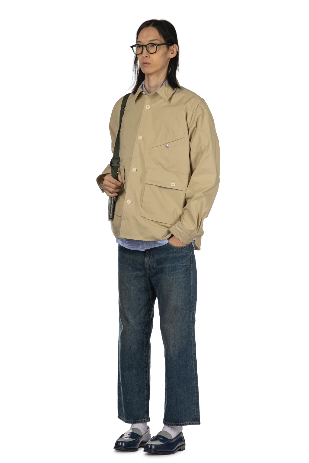 Junya Watanabe MAN - Junya Watanabe Button-Up Pocket LS Shirt - Beige