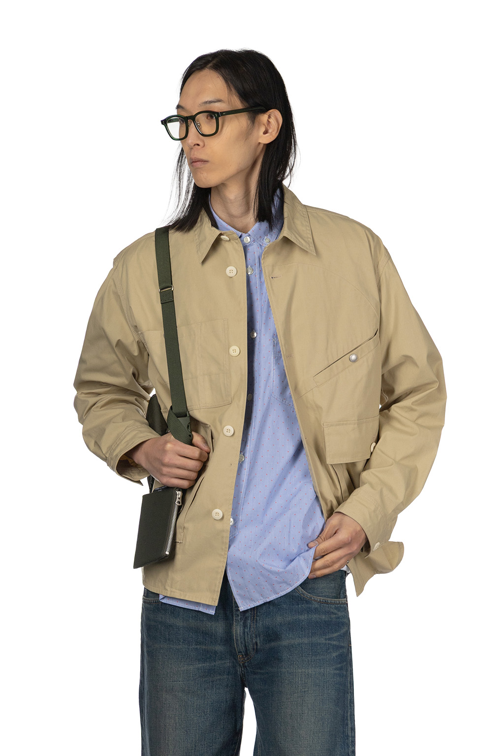 Junya Watanabe MAN - Junya Watanabe Button-Up Pocket LS Shirt - Beige