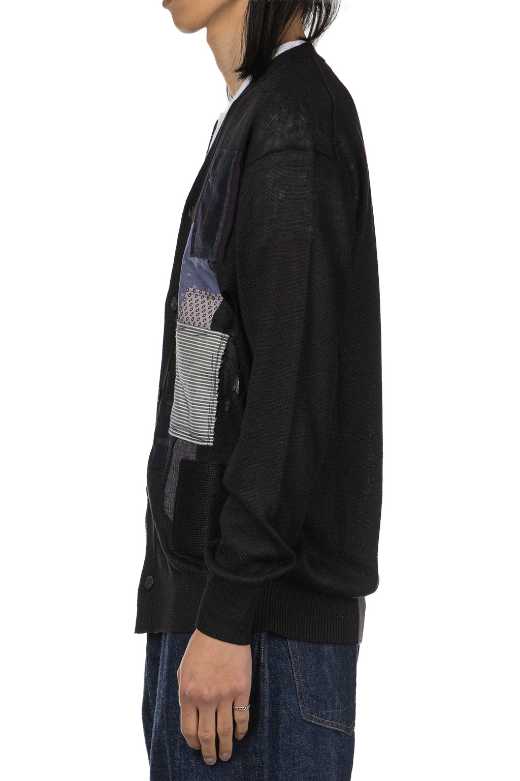Junya Watanabe MAN - Junya Watanabe Patchwork Cardigan - Black x Black