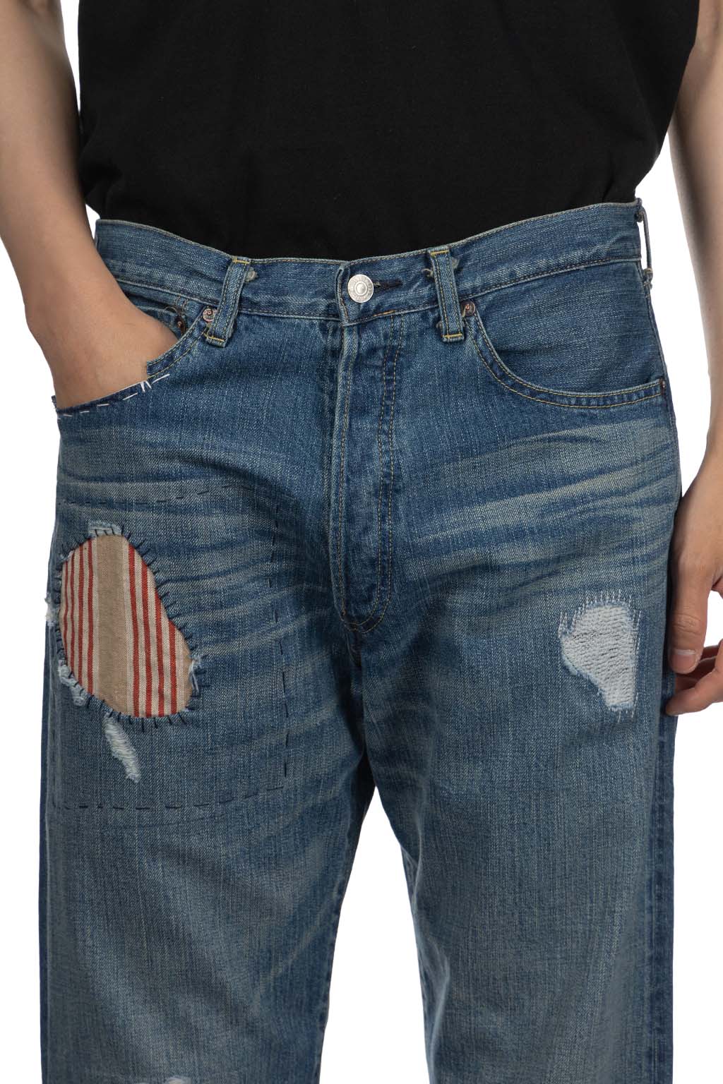 Junya Watanabe MAN - Junya Watanabe MAN Selvedge Patchwork Jeans - Indigo