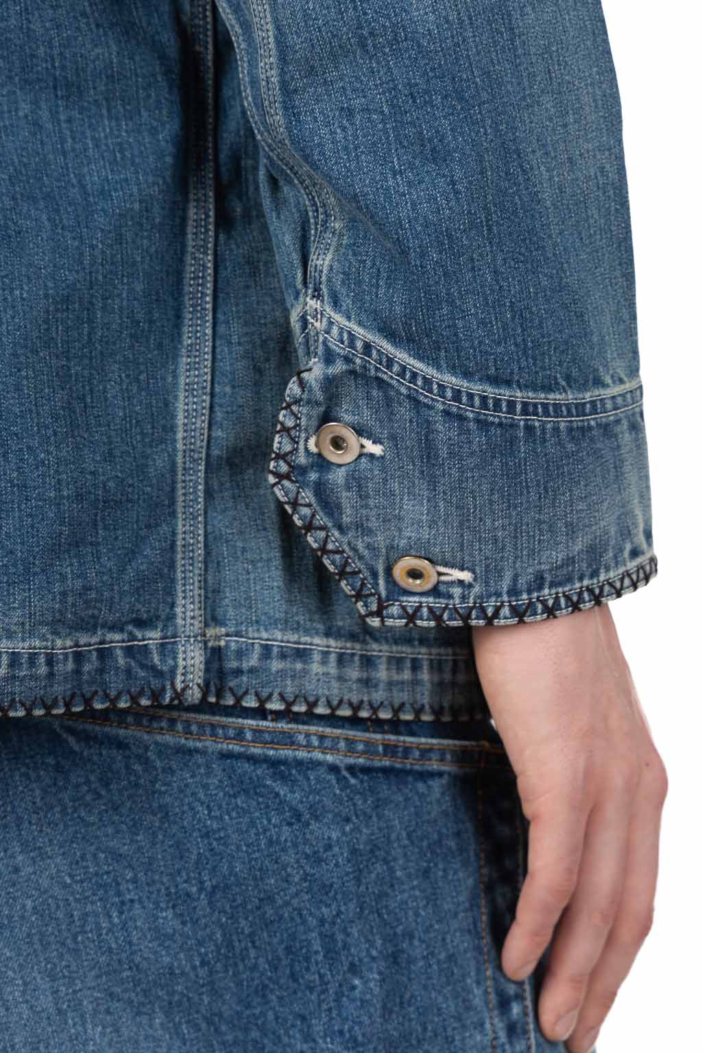 KHOKI - Hand-Embroidered Denim Coverall 