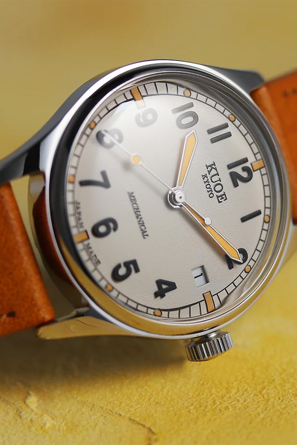 Kuoe Watch - OLD SMITH 90-002 Automatic Ivory,  with Date