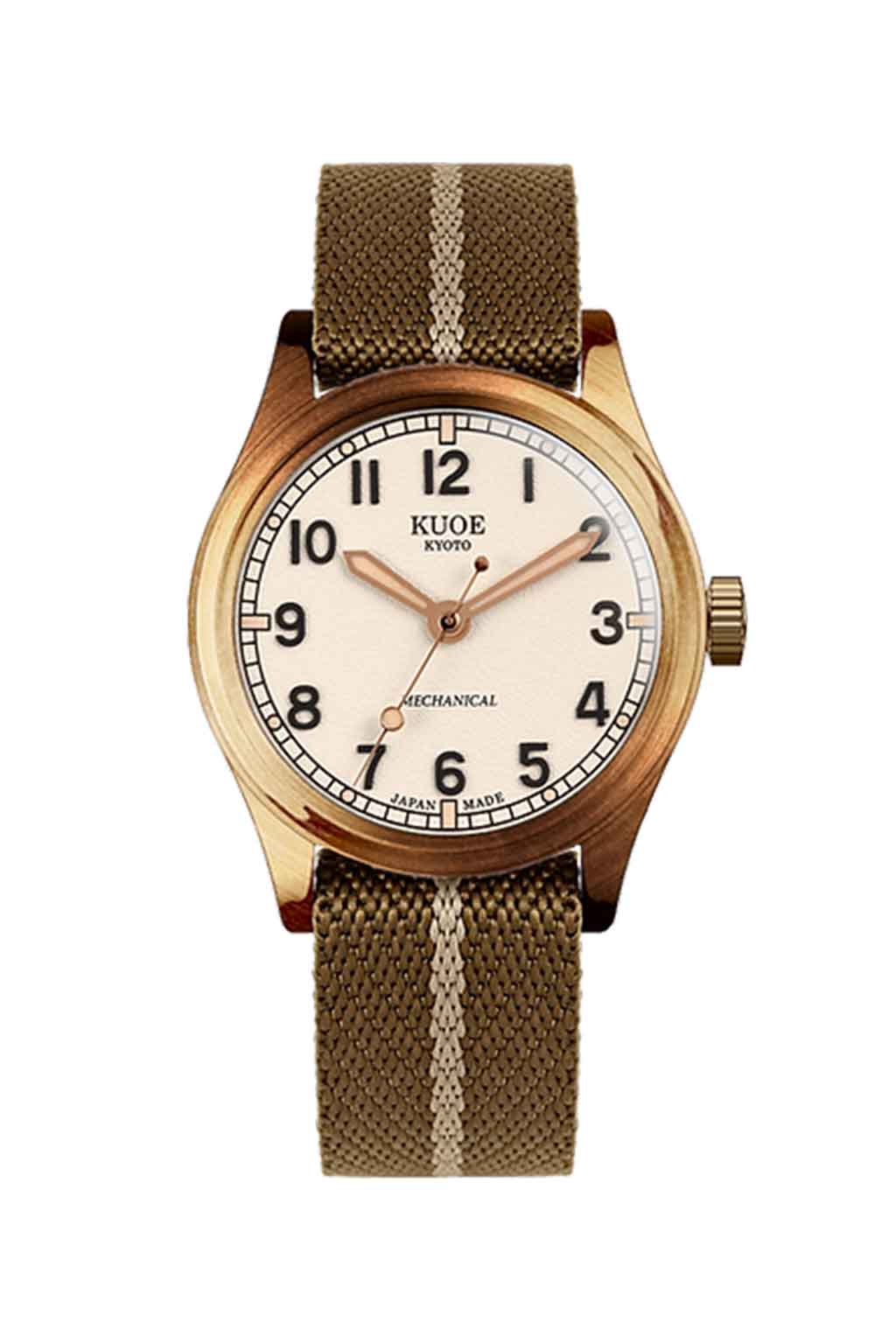 Kuoe Watch - OLD SMITH 90-002 38mm Version - Bronze Case Black Dial