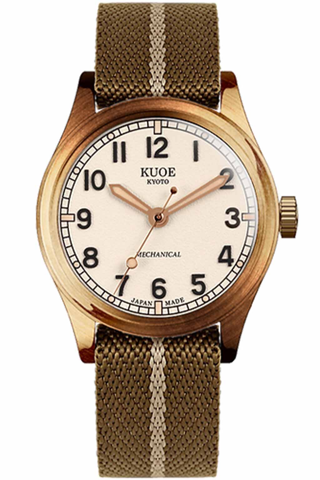 Kuoe Watch - OLD SMITH 90-002 38mm Version - Bronze Case Black Dial