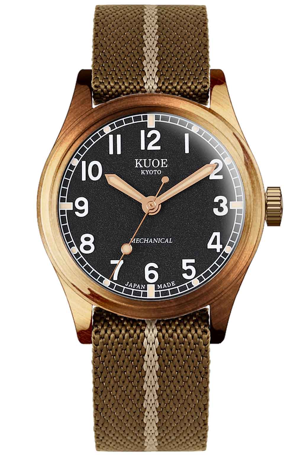 Kuoe Watch - OLD SMITH 90-002 38mm Version - Bronze Case Black Dial