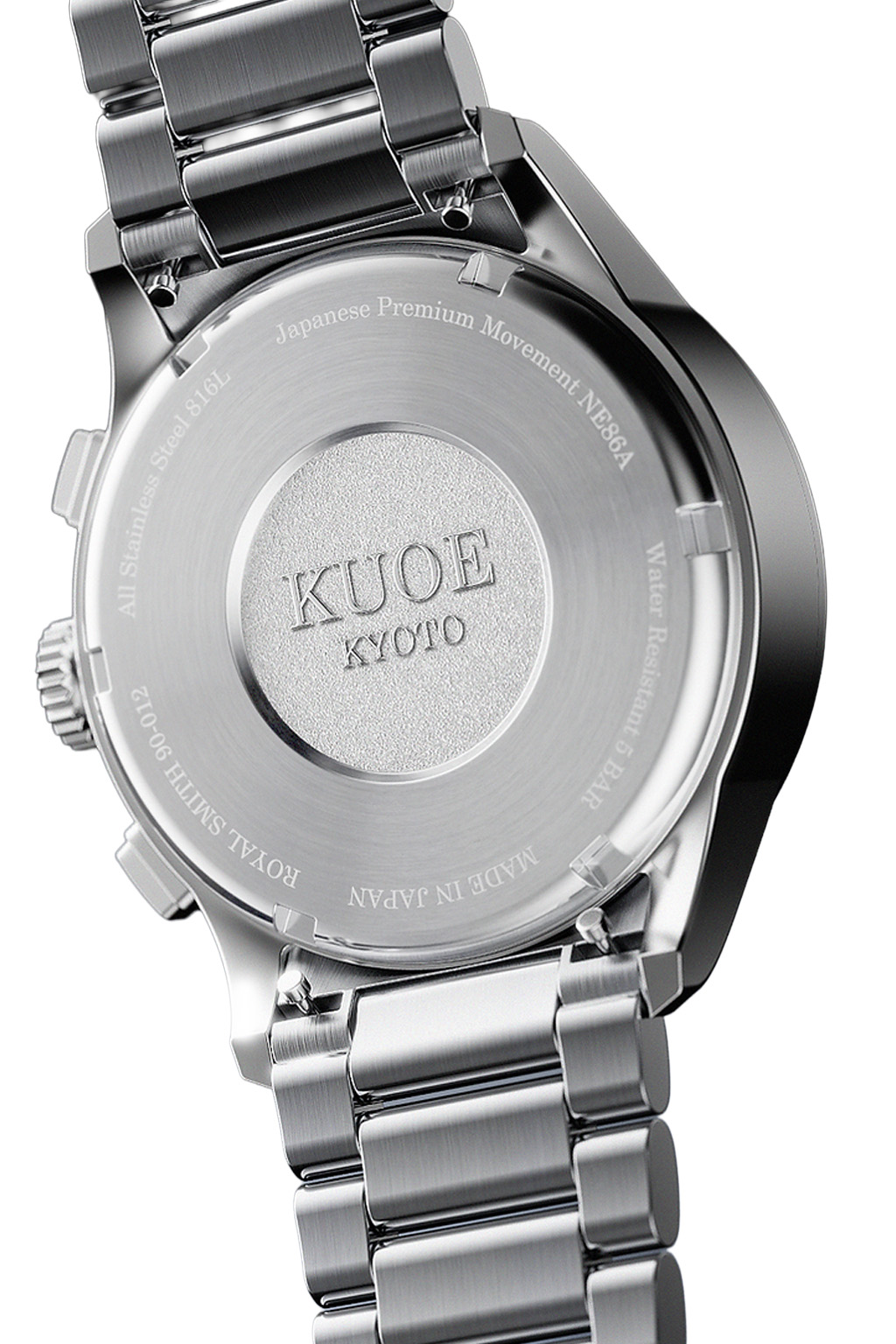 Kuoe Watch - ROYAL SMITH 90-012 Automatic Chronograph w/ Breguet-Salmon Pink